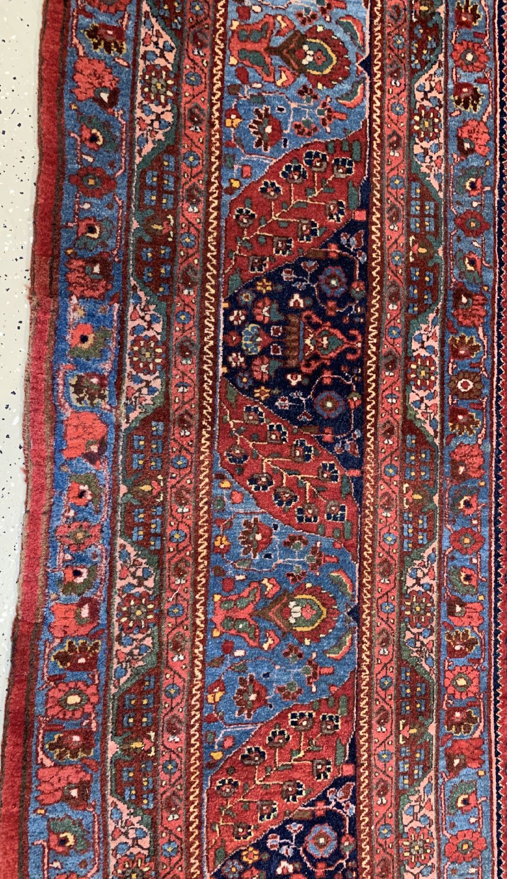 Detail c: Bidjar fein antik, Persien, um 1910/1920, Wolle geknüpft auf Baumwolle, ausgefallenes Allover Muster, sehr hochwertige Wollqualität, ca. 440 x 344 ...