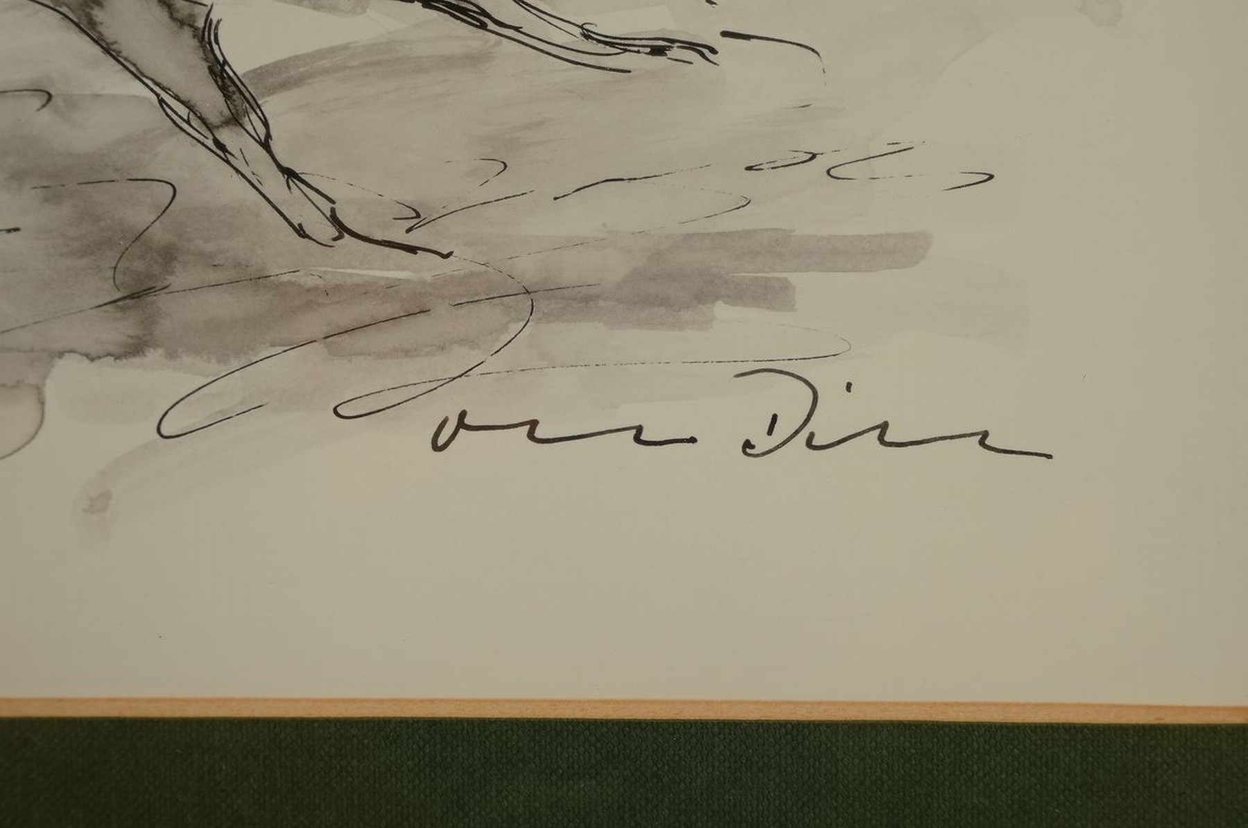 Detail a: Otto Dill, 1884 Neustadt- 1957 Bad Dürkheim, arabische Reiter, Tuschezeichnung aquarelliert, signiert, ca. 27 x 37 cm, unter Glas, Rahmen