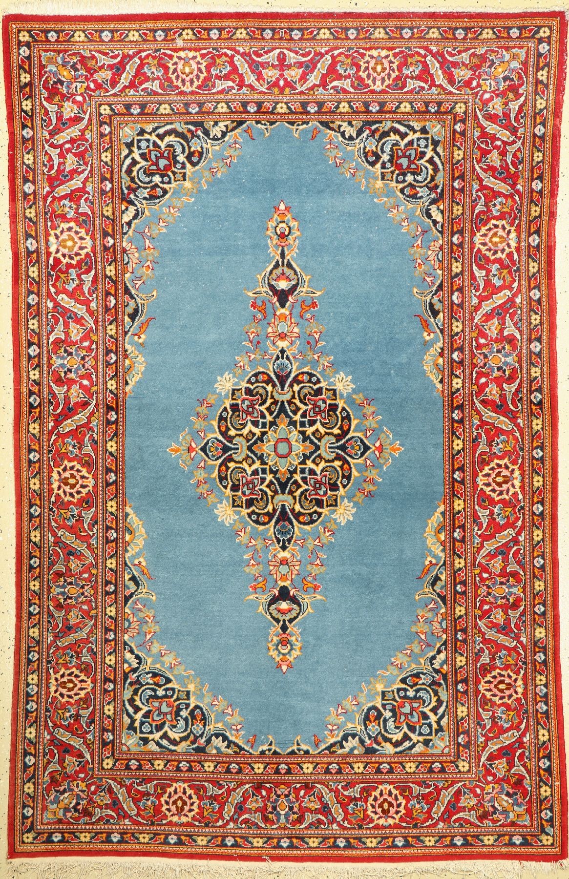 Keschan alt, Persien, ca. 60 Jahre, Wolle auf Baumwolle, ca. 217 x 140 cm, EHZ: 3