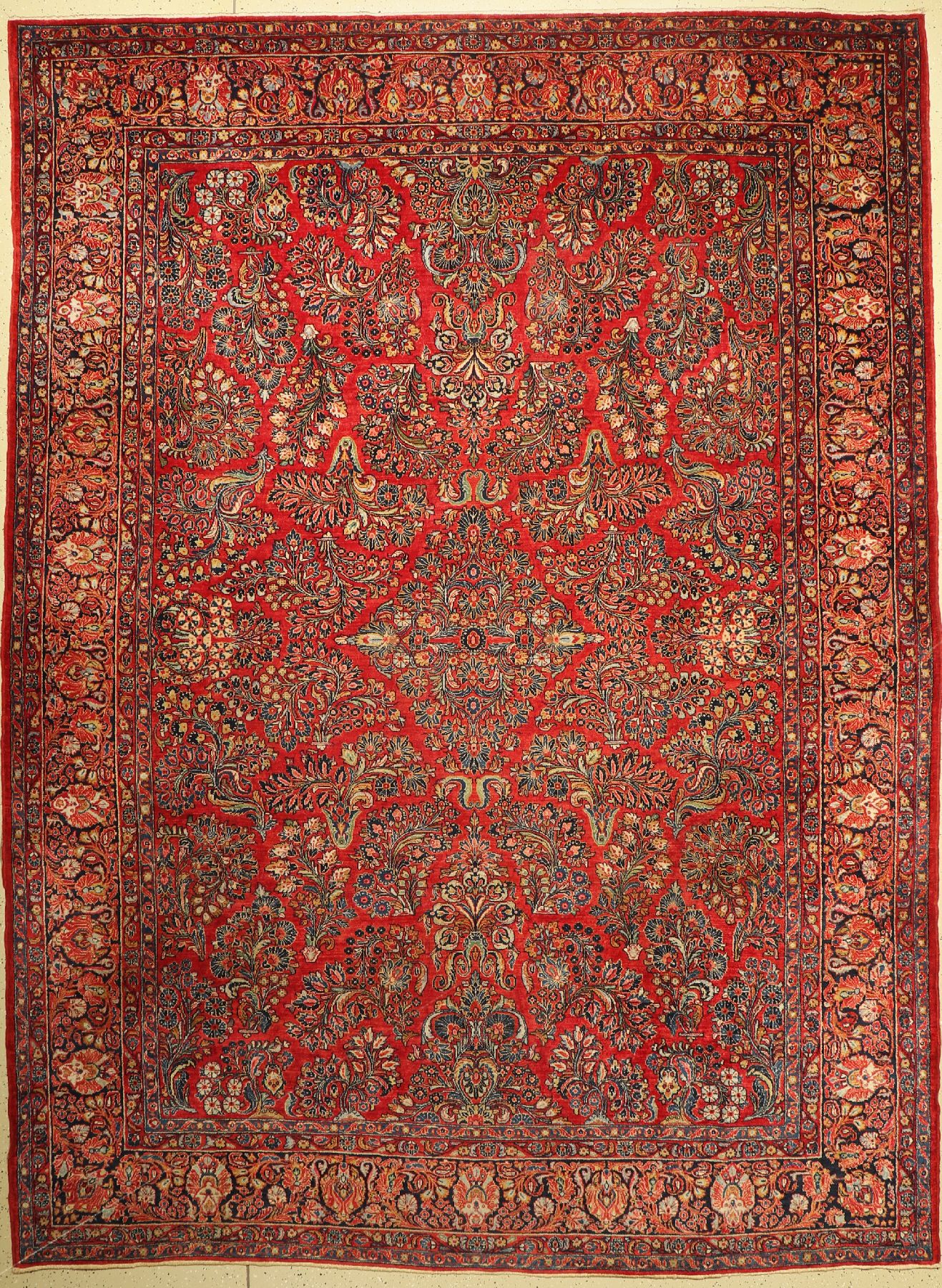 Us Re-Import Sarogh, Persien, um 1920, Wolle auf Baumwolle, ca. 363 x 269 cm, EHZ: 2