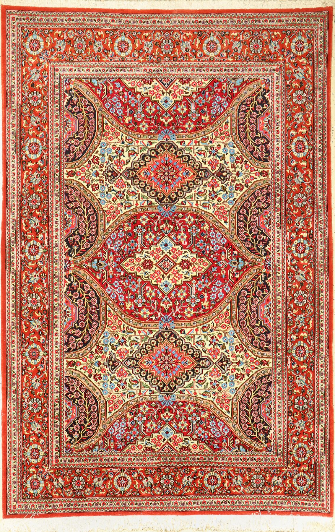 Ghom Kork, Persien, ca. 50 Jahre, Korkwolle, ca. 213 x 140 cm, EHZ: 2
