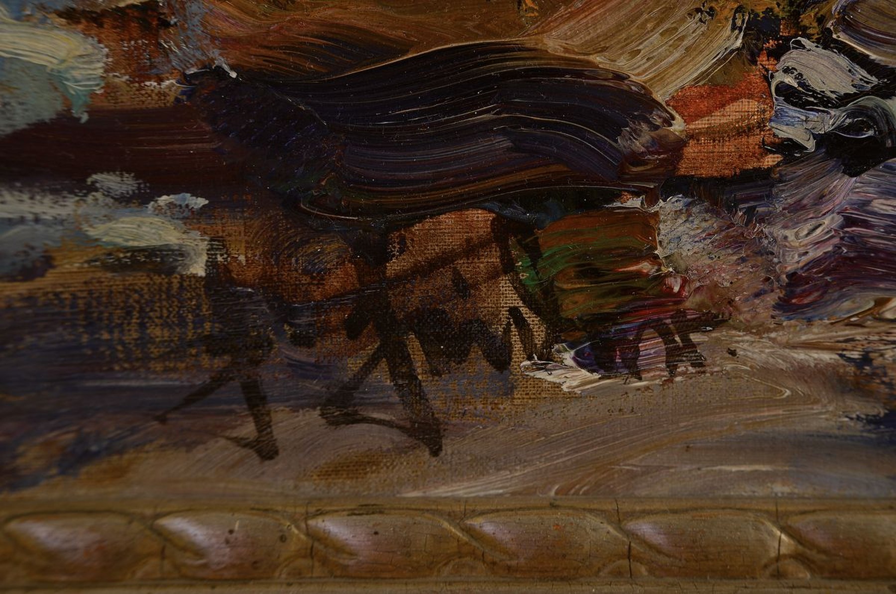 Detail a: Hans Heider, 1861 Trippach-1947 Tegernsee, Gastschüler an der Akademie München bei Herterich und Knirr, beeinflußt von Fritz Osswald und Wilhelm ...