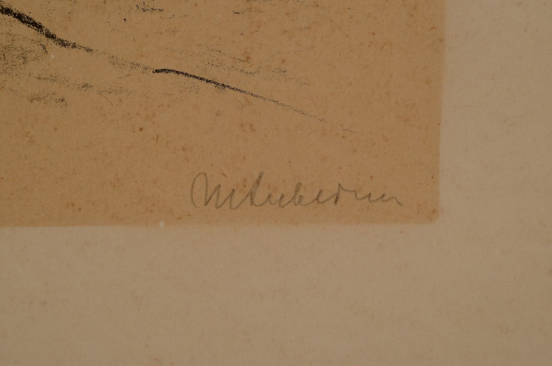 Detail a: Max Liebermann, 1847-1935, Jäger mit Hundemeute, Lithographie, handsigniert, gebräunt, ca. 23x30ccm