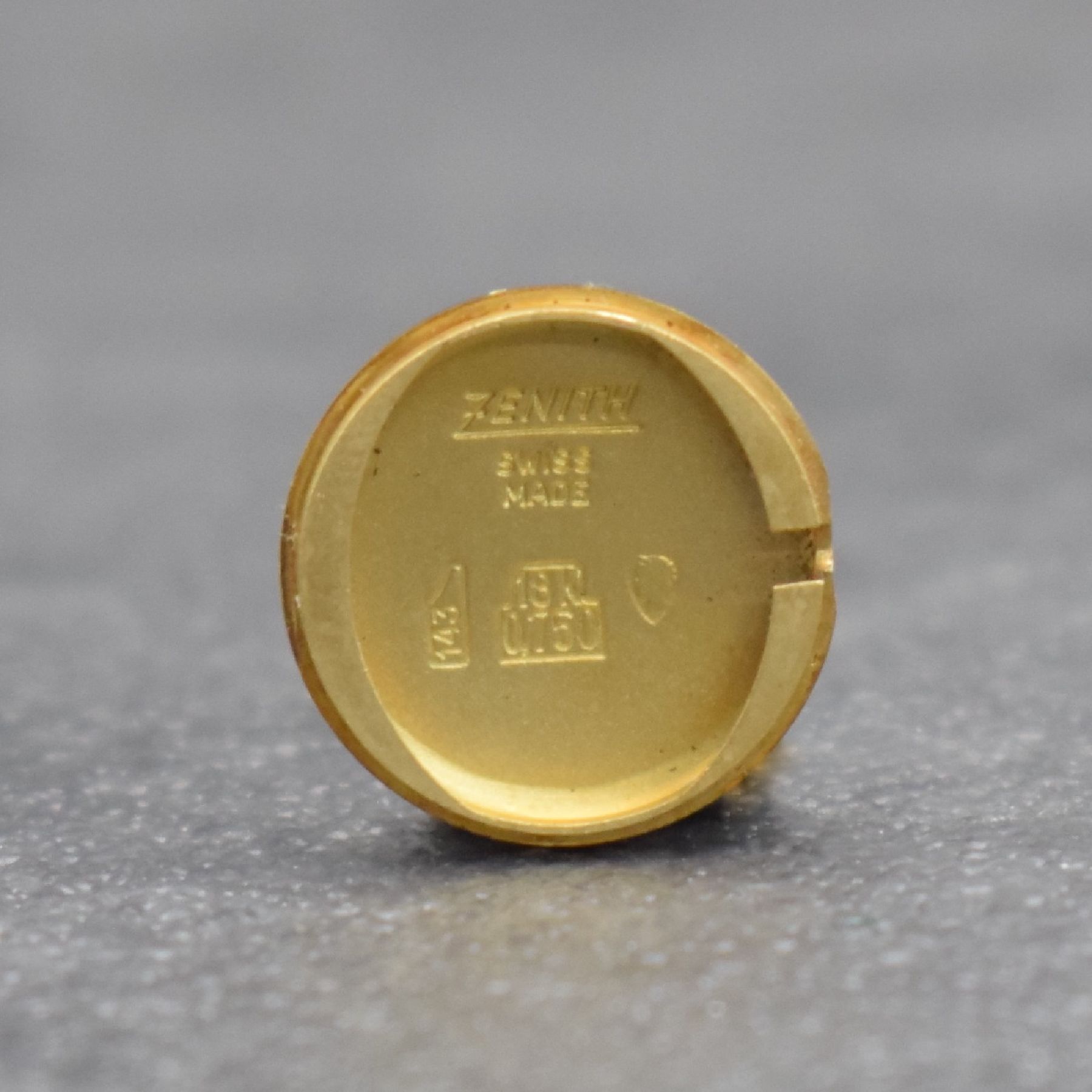 Detail f: ZENITH Damenarmbanduhr in GG 750/000 mit neutralem Band in GG 585/000, Schweiz um 1965, Handaufzug, gedr. Geh., orig. Krone, silb. Zifferbl., ...