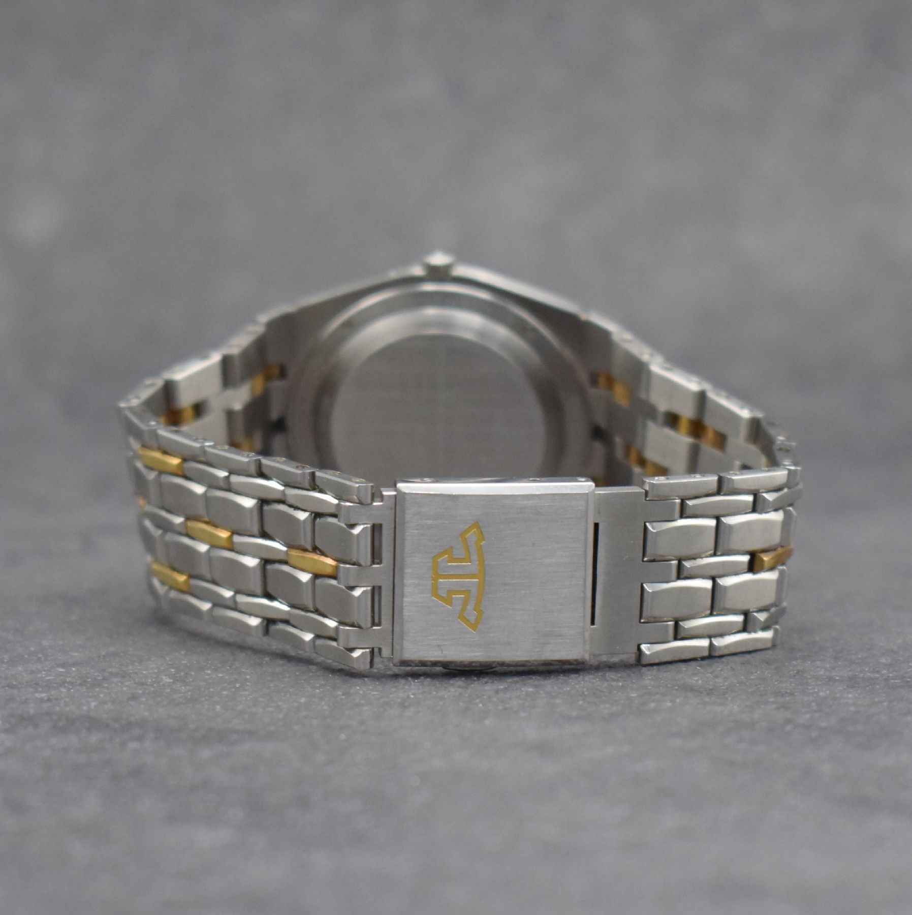 Detail d: Jaeger-LeCoultre Albatros Herrenarmbanduhr in Stahl/Gold, Automatik, 4-fach verschr. Geh., Ref. 145200.5, integr. Stahl/Gold Gliederband, gold. ...