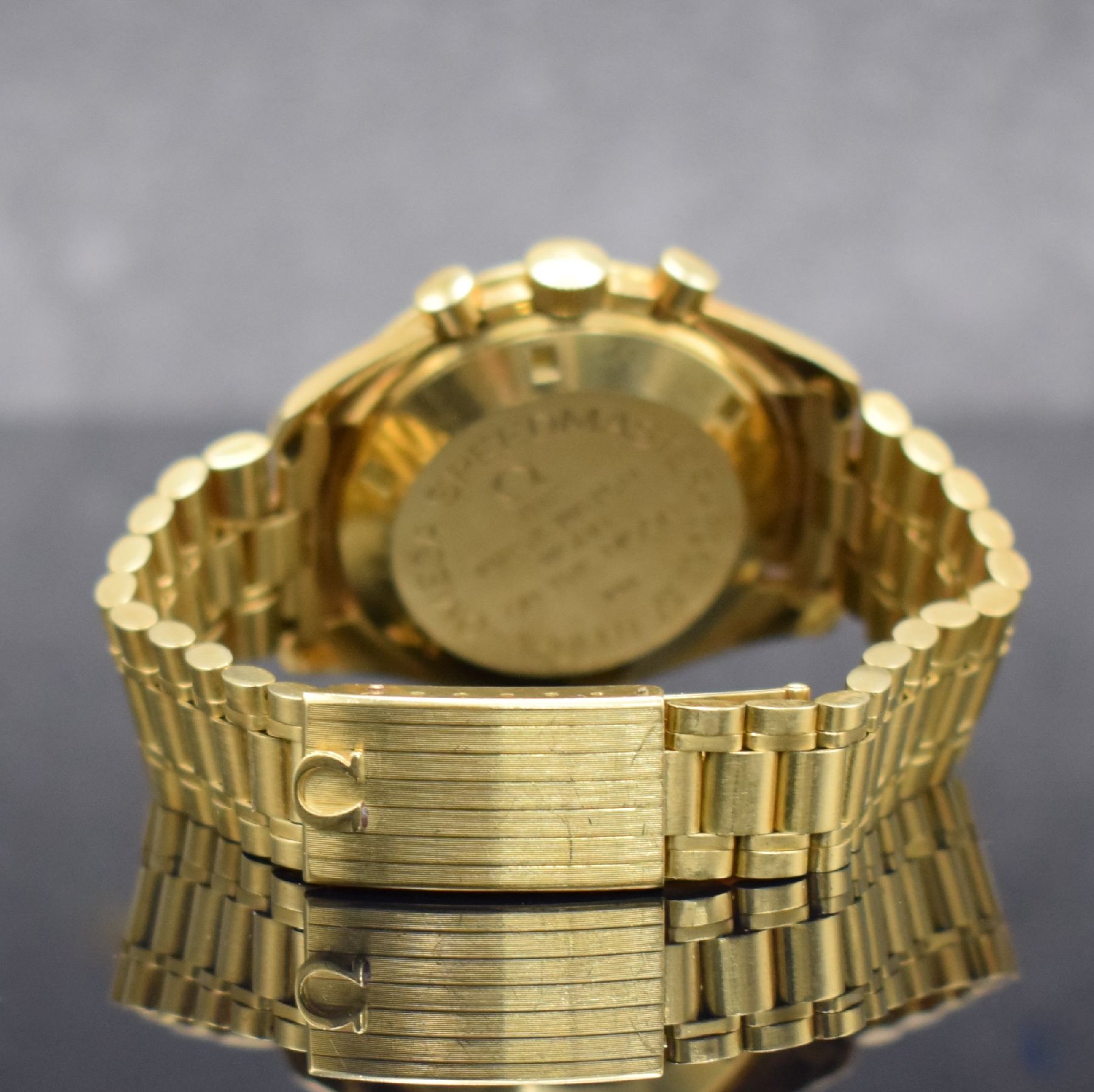 Detail d: OMEGA extrem seltene Herrenarmbanduhr Speedmaster Apollo XI Nummer 298, Schweiz um 1969, Handaufzug, Ref. 145022 69, auf weltweit 1014 Stück ...