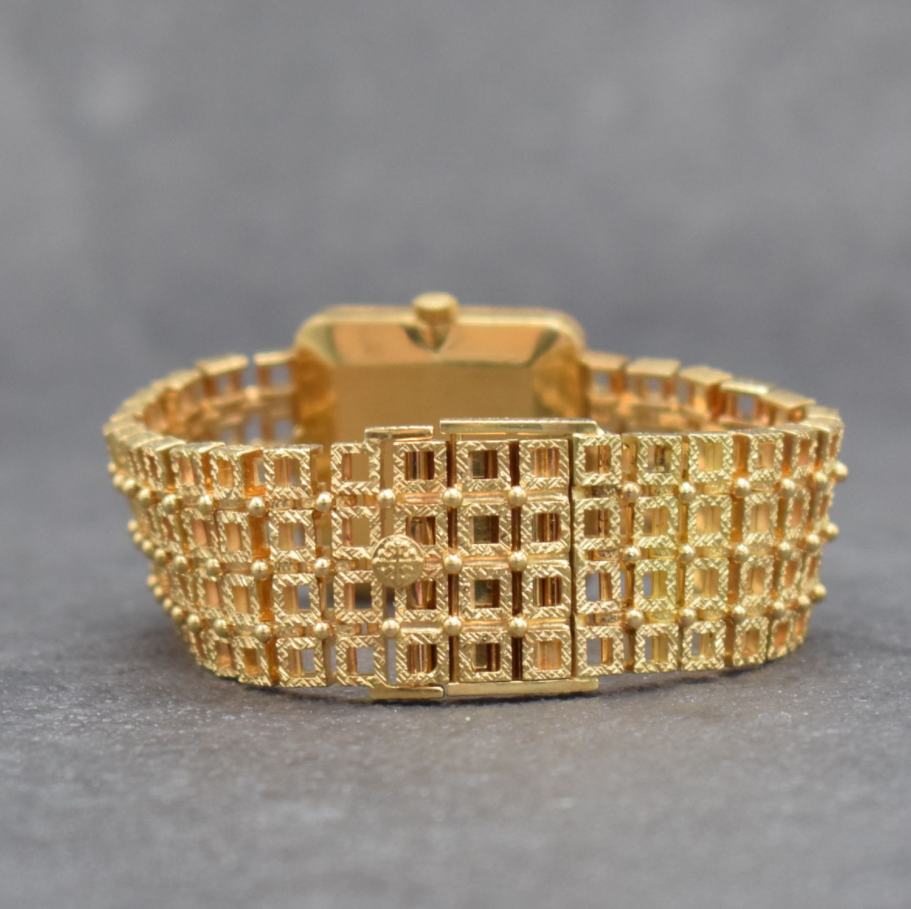 Detail d: PATEK PHILIPPE feine & seltene Damenarmbanduhrin GG 750/000 Referenz 4183 1, Handaufzug, Schweiz 1970er Jahre, 2-teil. Geh., Boden aufgedr., ...