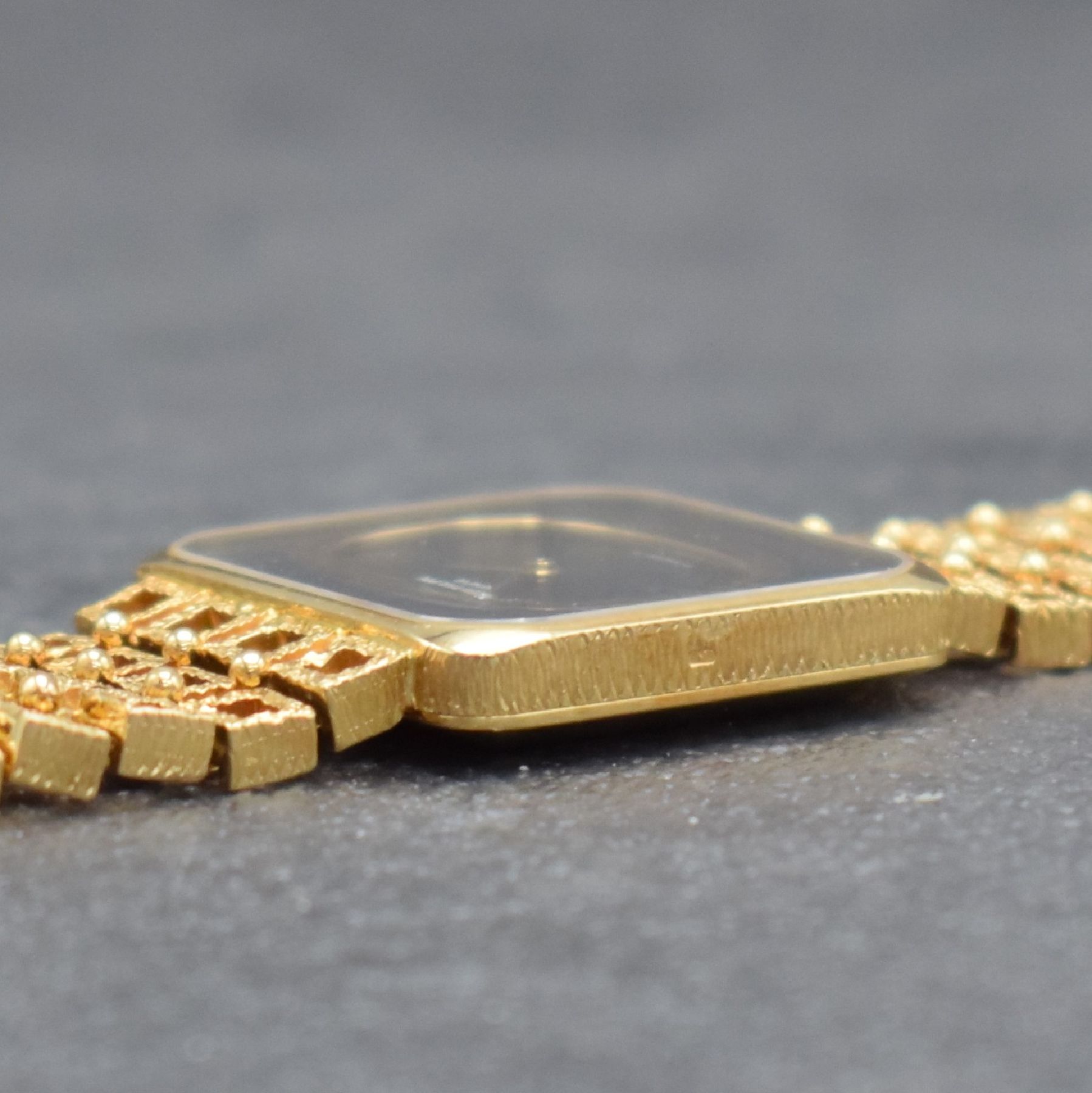 Detail g: PATEK PHILIPPE feine & seltene Damenarmbanduhrin GG 750/000 Referenz 4183 1, Handaufzug, Schweiz 1970er Jahre, 2-teil. Geh., Boden aufgedr., ...
