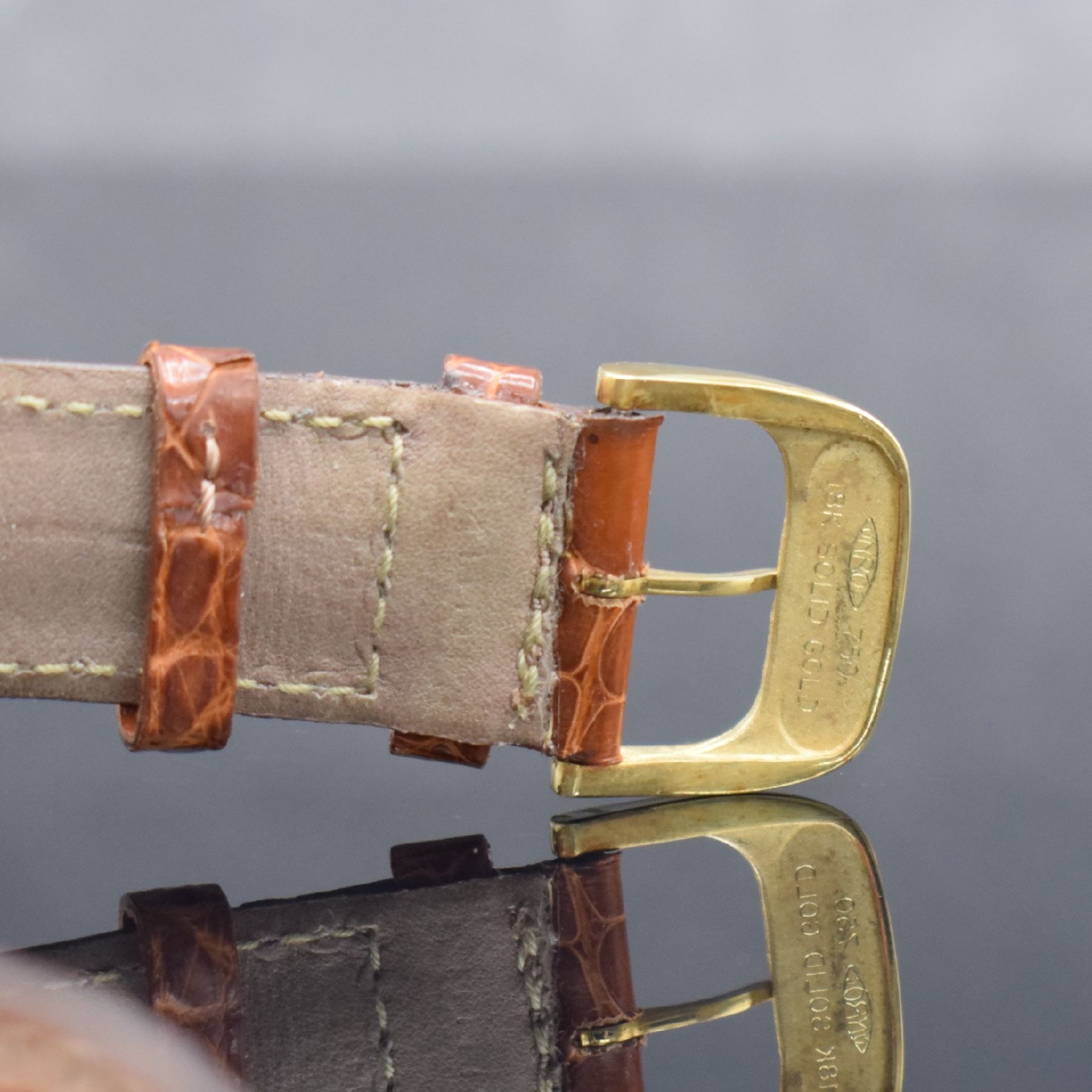 Detail g: Jaeger-LeCoultre astronomische Herrenarmbanduhr Calendrier Perpetual Grand Reveil in GG 750/000 Referenz 180.140.990, Schweiz um 1990, massives ...