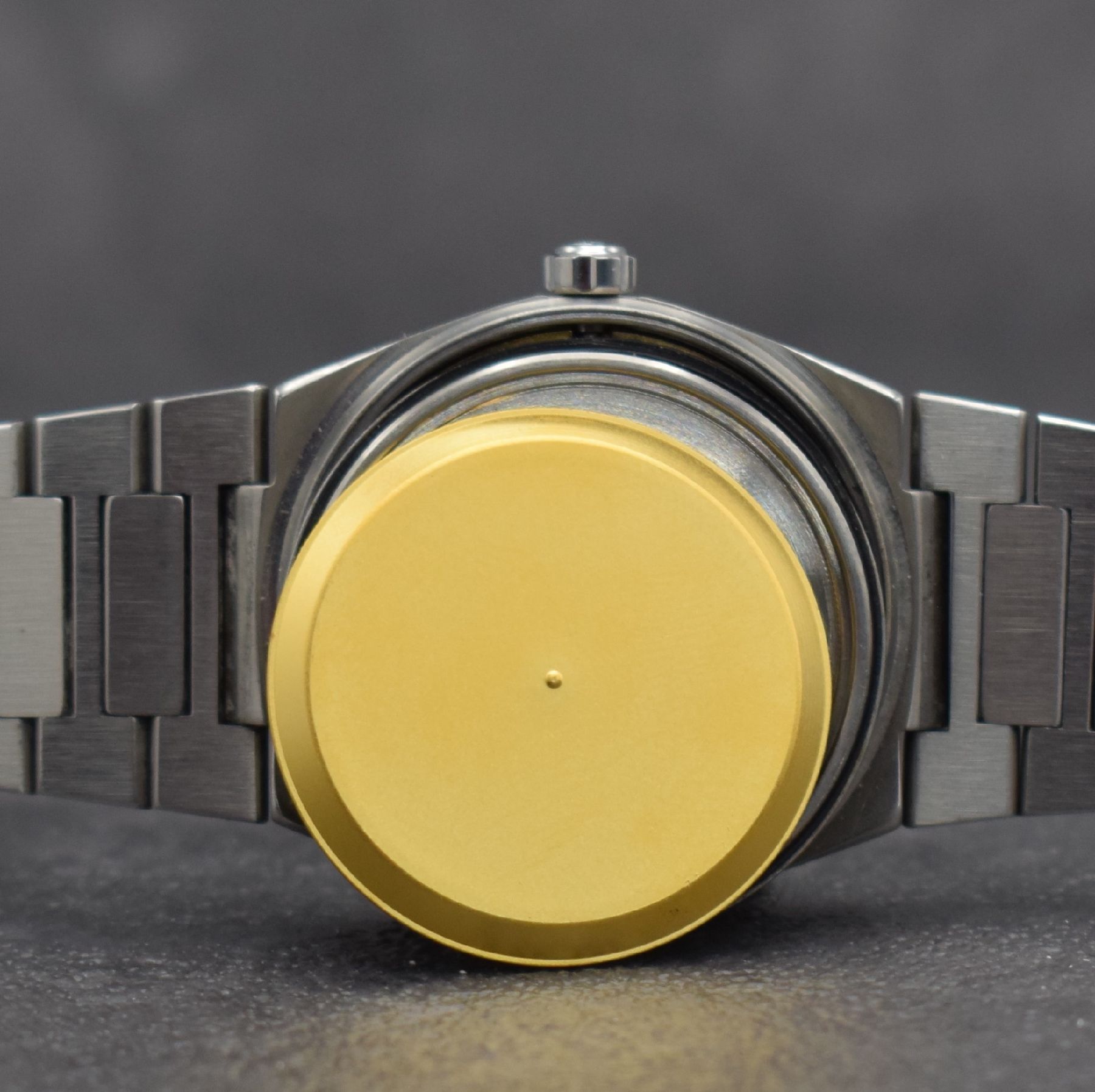 Detail j: IWC Herrenarmbanduhr Modell Ingenieur Automatik SL Referenz 3506.1, Schweiz um 1990, Edelstahlgeh. inkl. Gliederband m. Faltschl., Boden, Lünette & ...