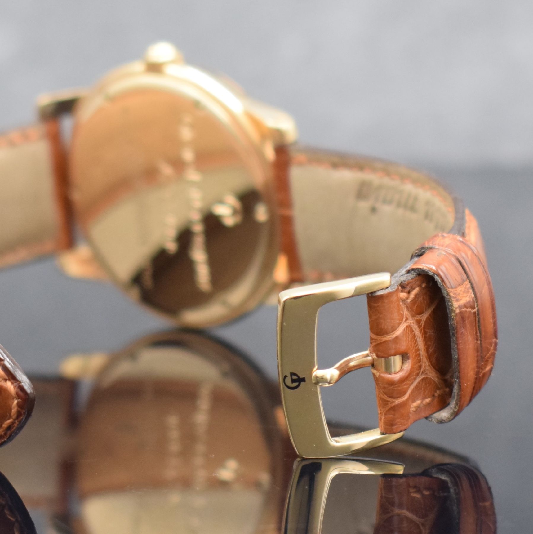 Detail d: GIRARD PERREGAUX hochfeines & extrem seltenes 3-Brücken Tourbillon Nr. 53 in RG 750/000 Referenz 9900 im nahezu neuwertigem Zustand, Handaufzug, ...