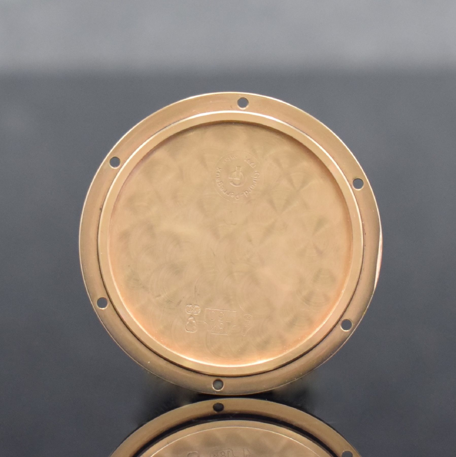 Detail i: GIRARD PERREGAUX hochfeines & extrem seltenes 3-Brücken Tourbillon Nr. 53 in RG 750/000 Referenz 9900 im nahezu neuwertigem Zustand, Handaufzug, ...