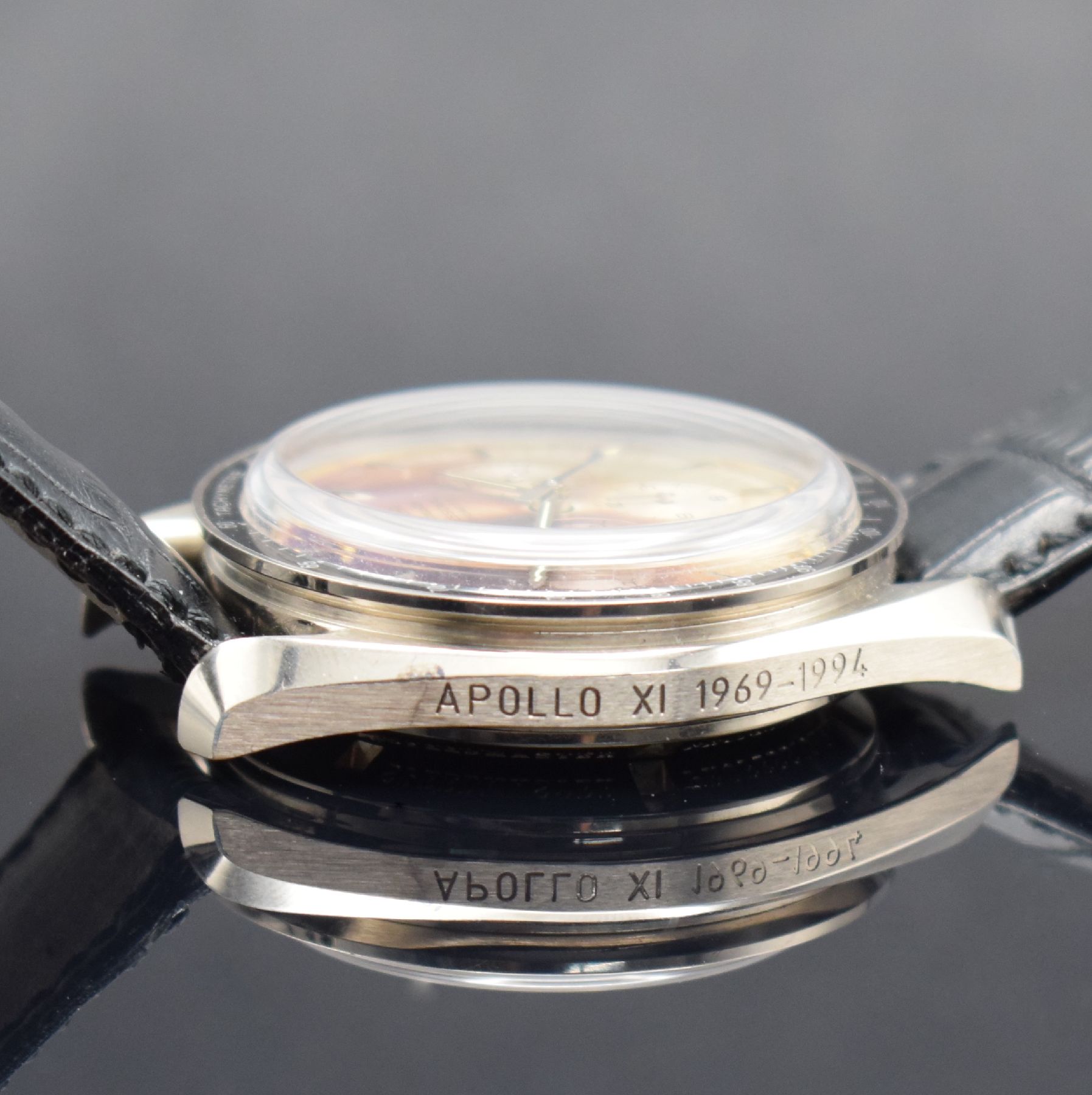 Detail n: OMEGA feiner & extrem seltener Armbandchronograph Serie Speedmaster APOLLO XI in WG 750/000 Referenz 36923081, Handaufzug, ausverkaufter, auf ...