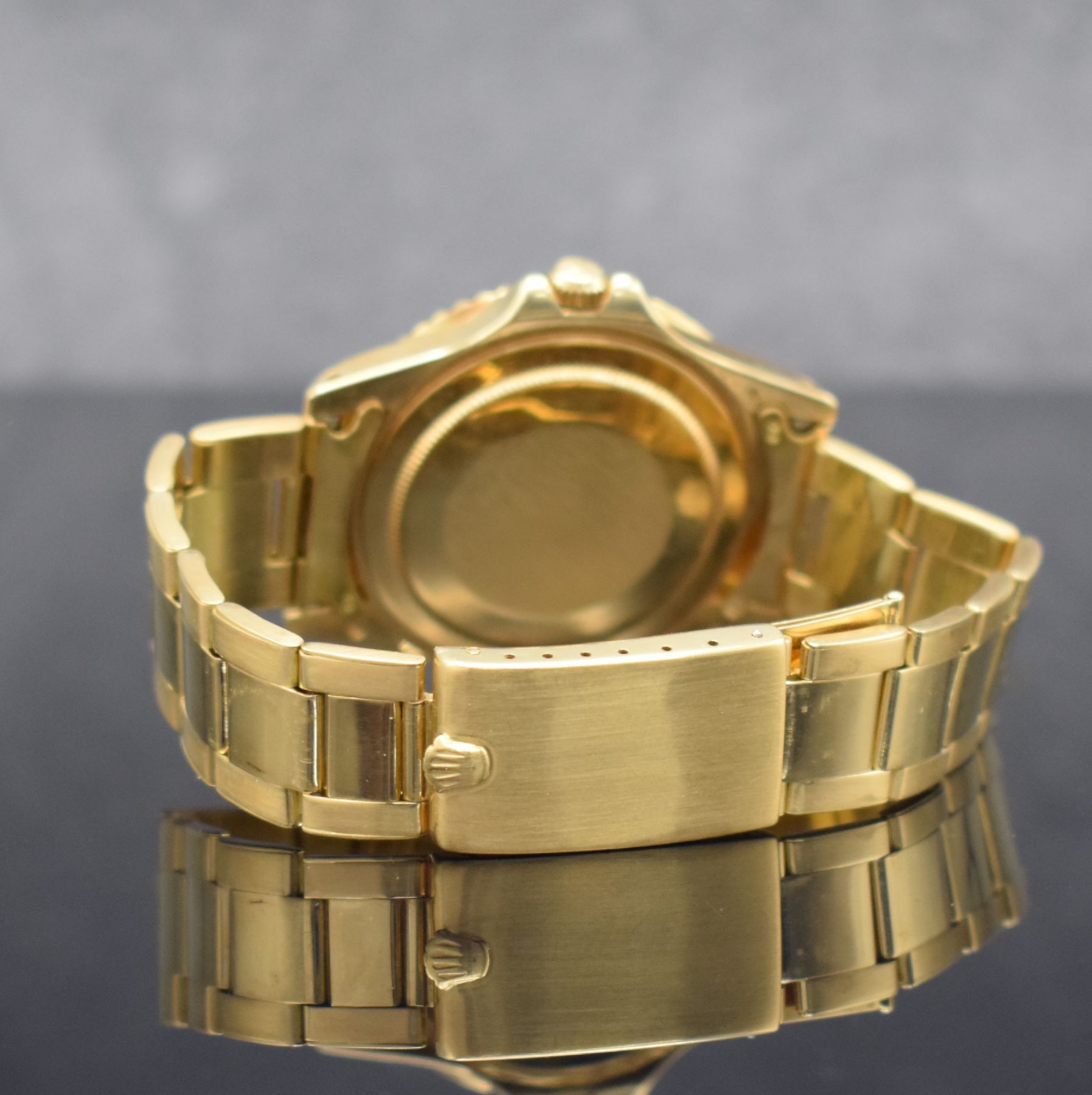 Detail d: ROLEX sehr seltene Herrenarmbanduhr Oyster Perpetual GMT-Master Referenz 1675, Schweiz um 1977, Automatik, Chronometer der Superlative, Oysterband ...
