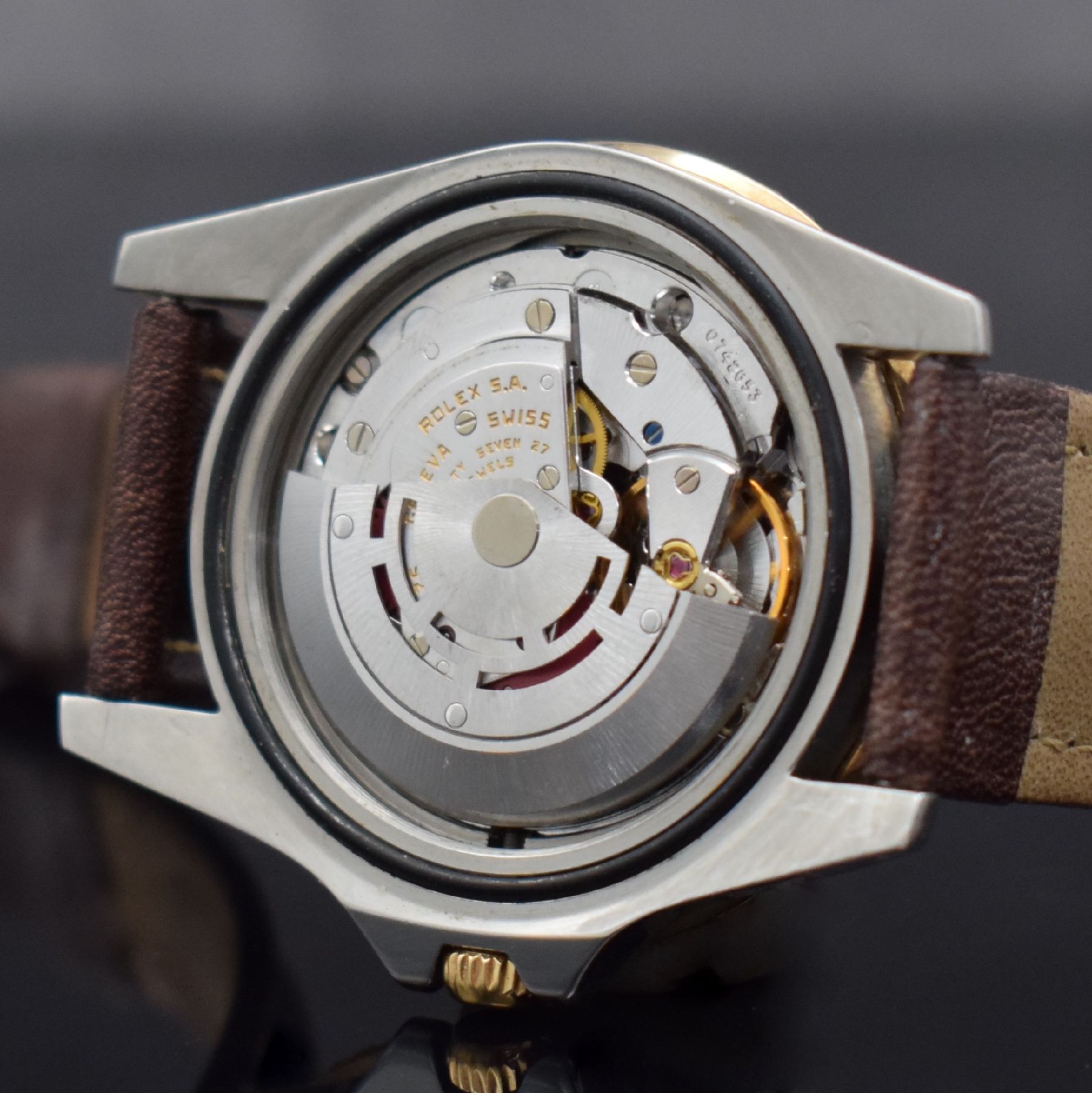 Detail f: ROLEX Herrenarmbanduhr Oyster Perpetual GMT- Master Referenz 16753, Automatik, Schweiz um 1982, Chronometer der Superlative in Edelstahl/Gold ...
