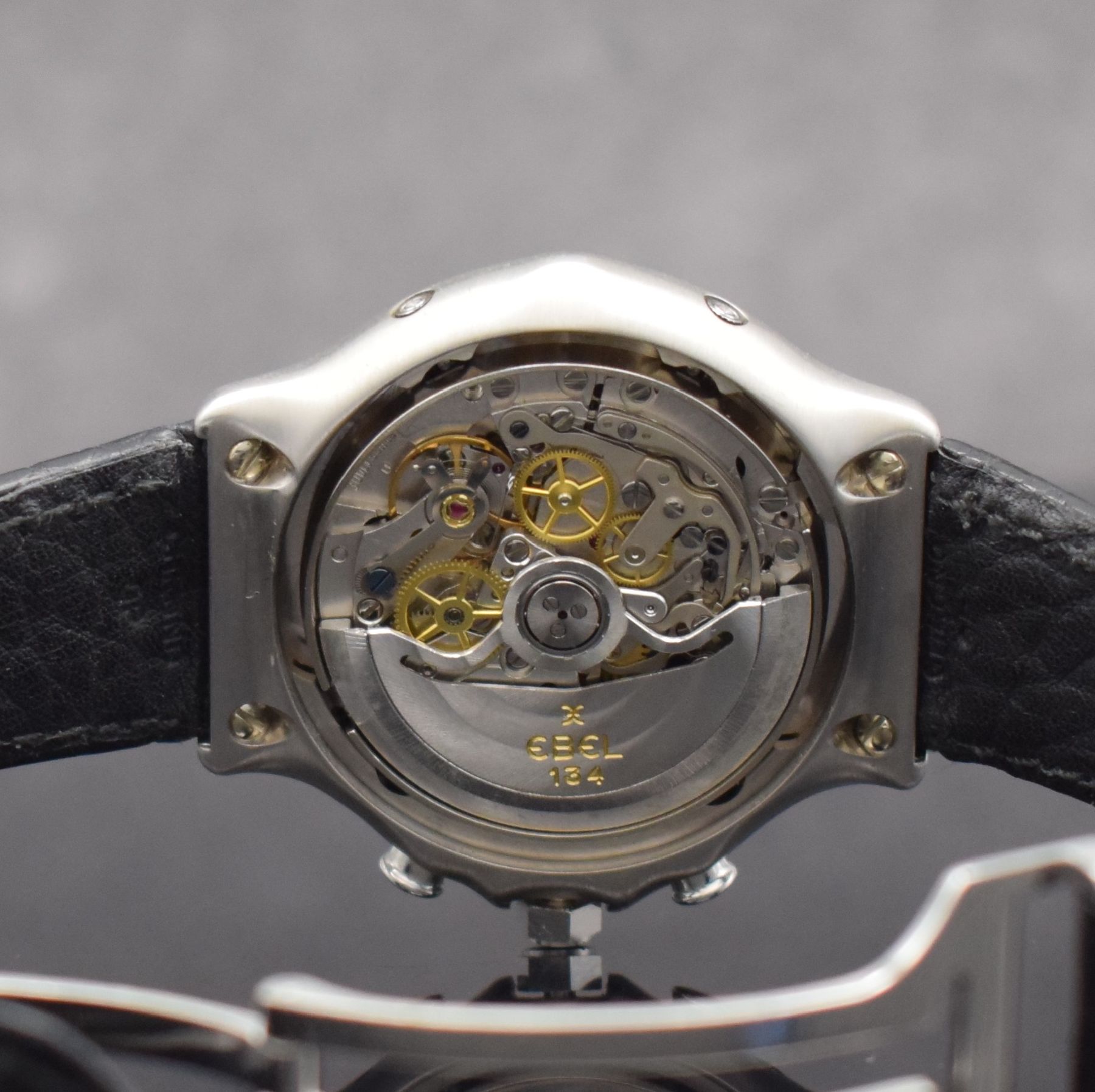 Detail g: EBEL astronomischer Schaltradchronograph 1911 ewiger Kalender in WG 750/000, Automatik, Schweiz um 2000, Ref. 3136901, massives Goldgeh. inkl. orig. ...