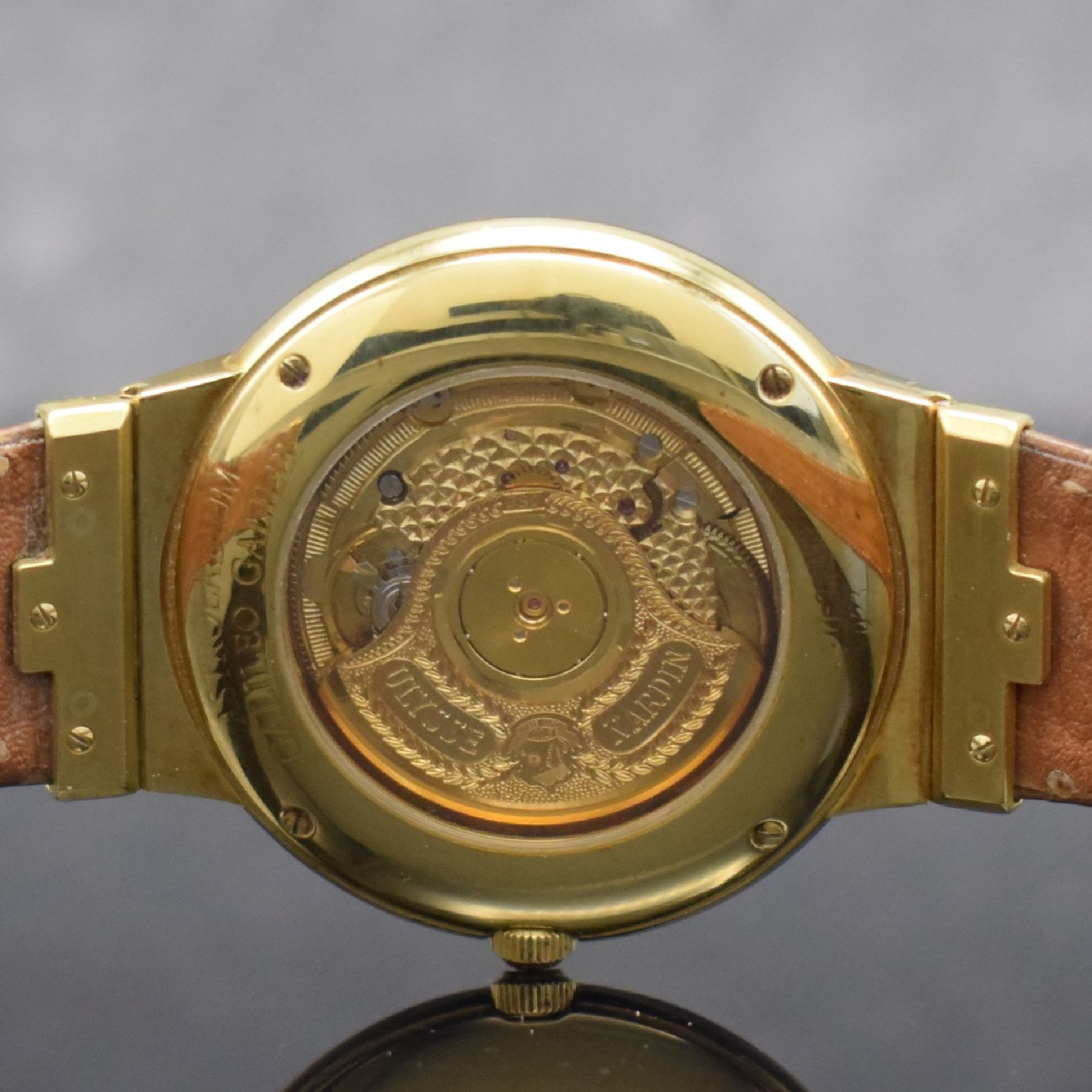 Detail g: ULYSSE NARDIN feine & seltene, astronomische Herrenarmbanduhr Astrolabium Galileo Galilei in GG 750/000, Schweiz um 1992, Automatik, Ref. 911-22, ...