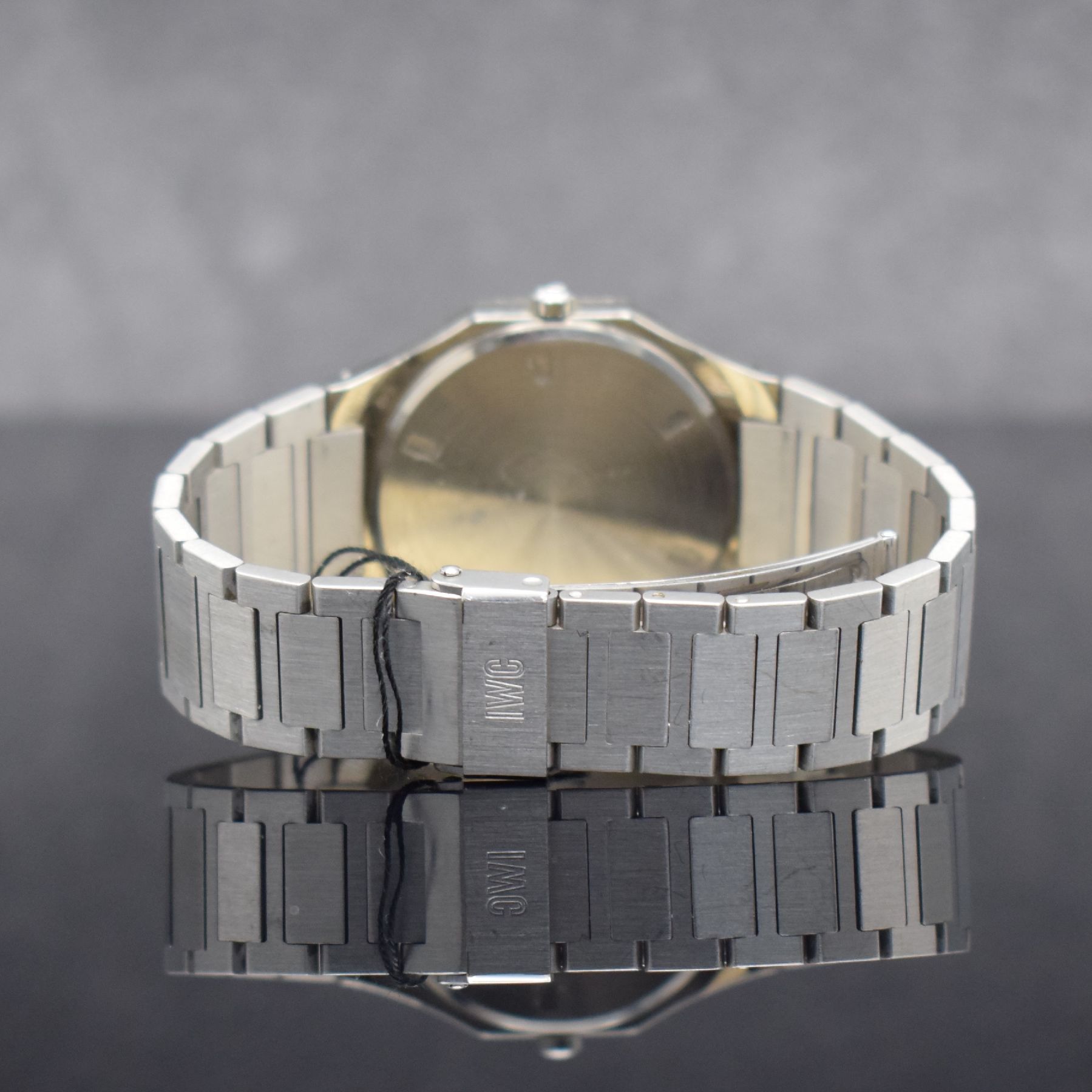 Detail d: IWC feine & sehr seltene Herrenarmbanduhr Yacht-Club II in WG 750/000 Referenz 9718, Schweiz um 1980, quarz, Boden verschr., Gliederband m. ...