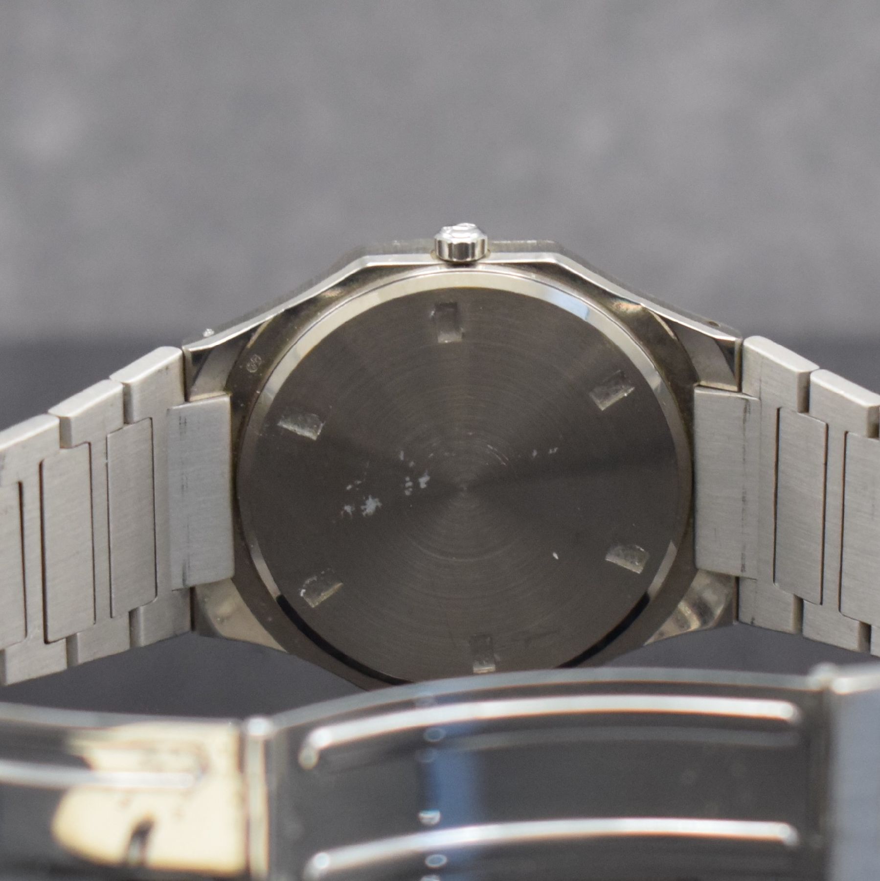 Detail g: IWC feine & sehr seltene Herrenarmbanduhr Yacht-Club II in WG 750/000 Referenz 9718, Schweiz um 1980, quarz, Boden verschr., Gliederband m. ...