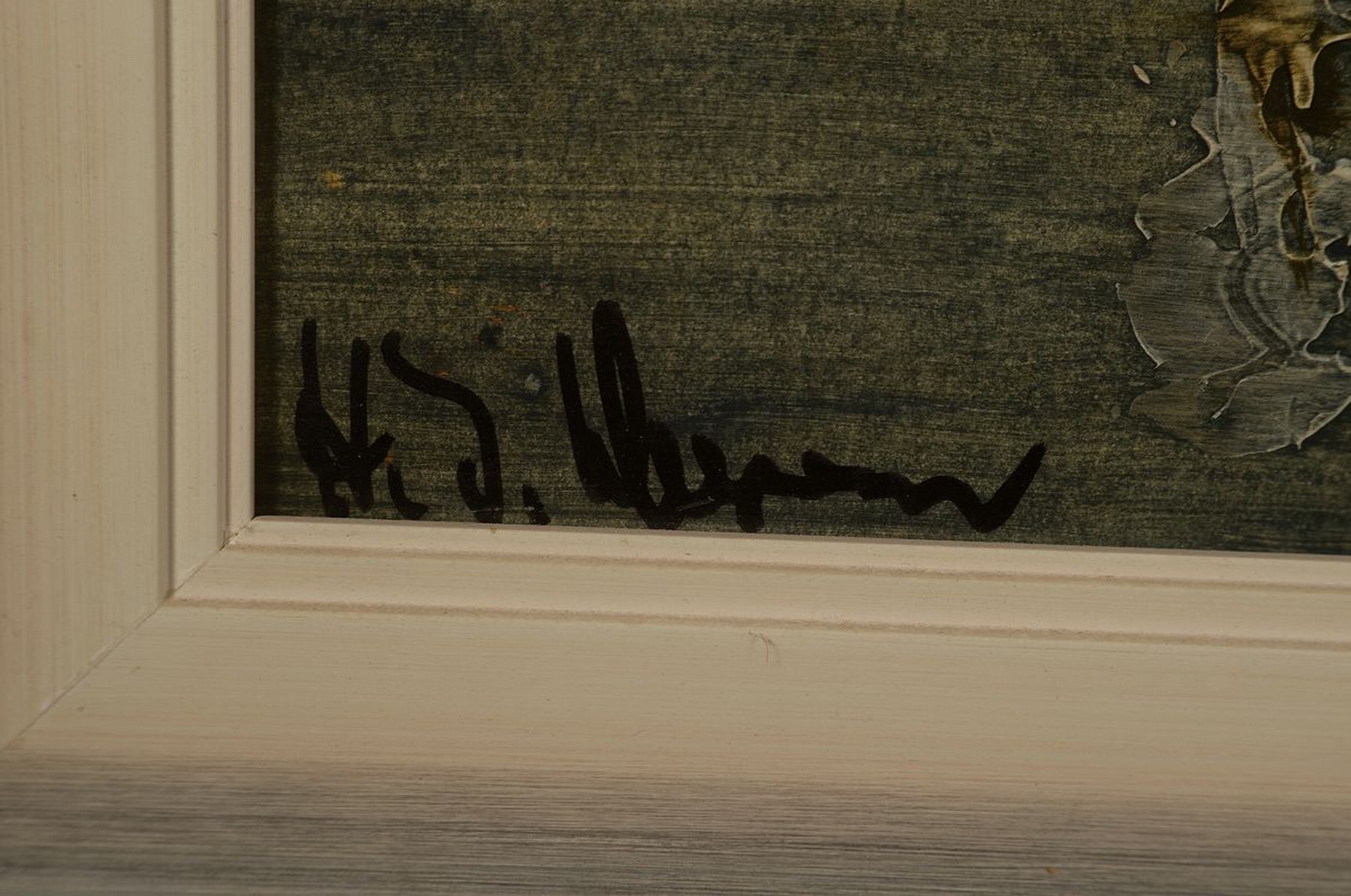 Detail a: H.J. Wagner, collage arbeit, links unten sign., R. ca. 109x84 cm