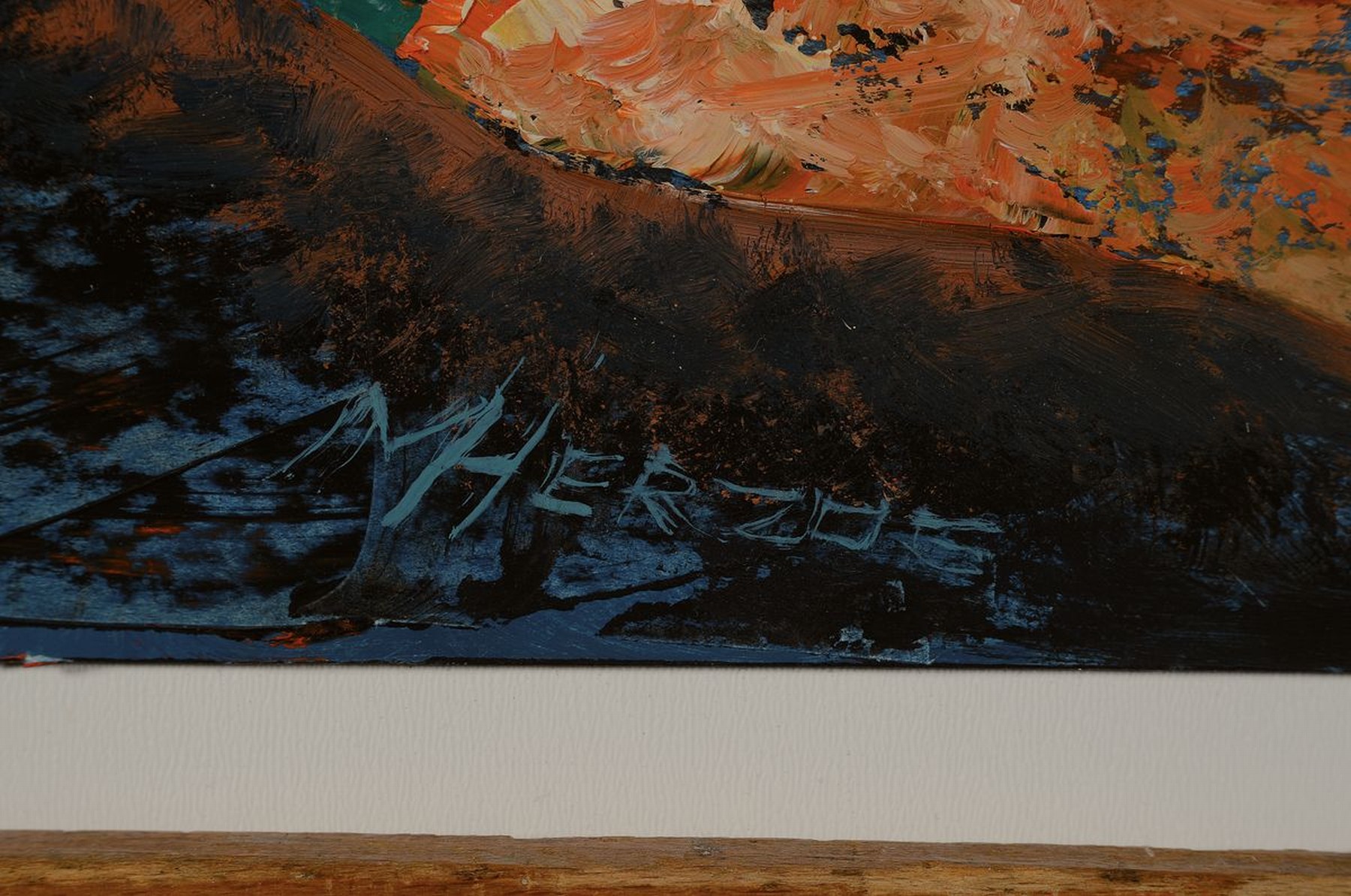 Detail a: Manfred Herzog,geb. 1949 Ludwigshafen, Studium der Dekorations- und Schriftmalerei ander Meisterschule Kaiserslautern, 16 Einzel- und zahlreiche ...
