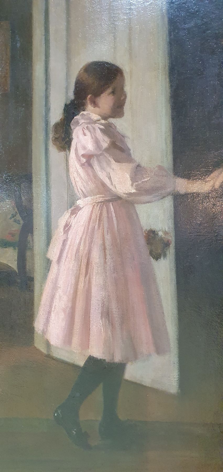 Detail c: Georg Tyrahn, 1860 Königsberg-1917 Karlsruhe, Studium an der Akademie Königsberg, dann in Karlsruhe bei Ferdinand Keller und an der Academie Julian ...