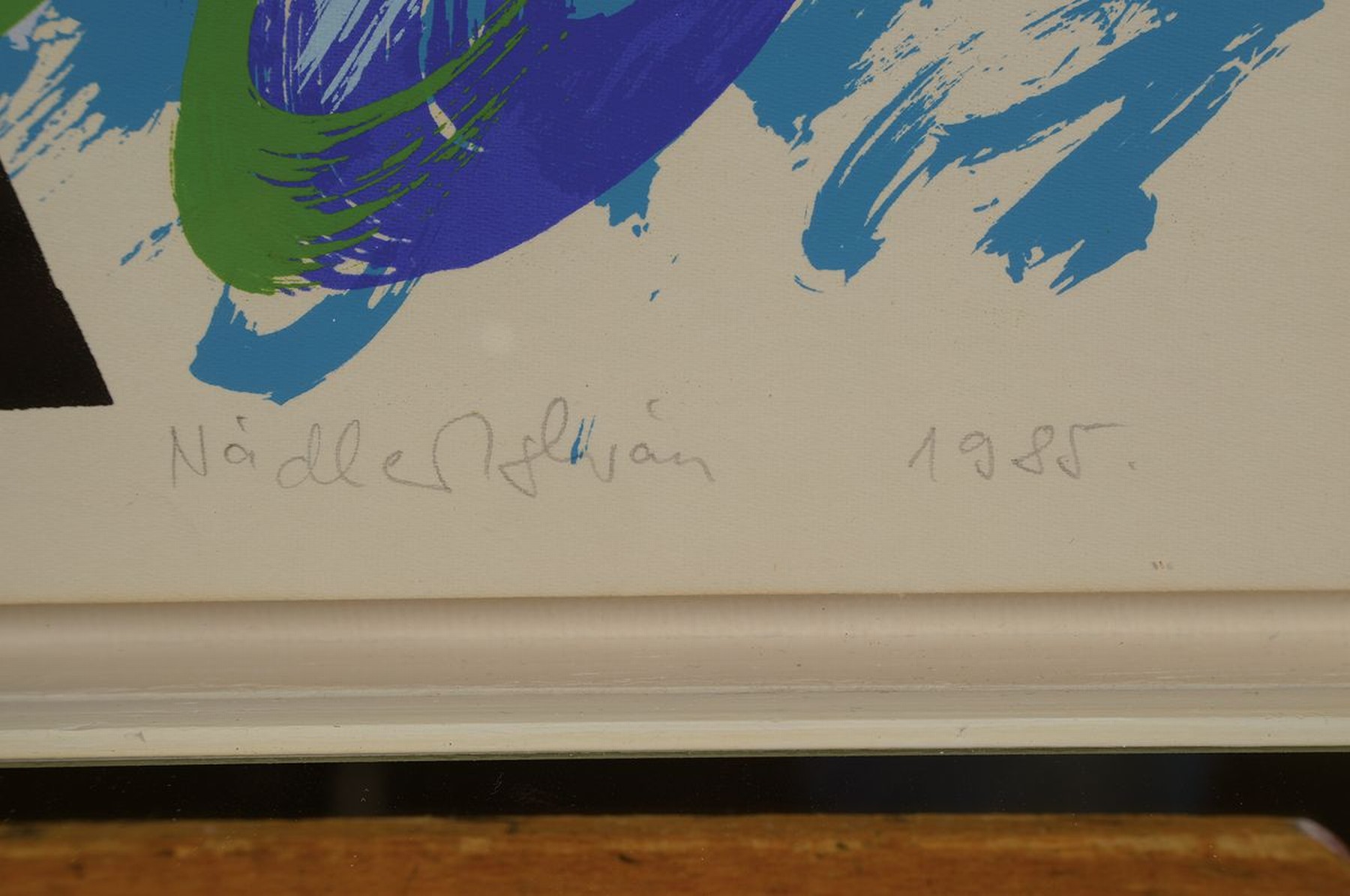 Detail a: Istvan Nadler, geb. 1938 Visegrad/Ungarn, Hommage a Malewicz, Farbsiebdruck von 1985, signiert und dat., betitelt, num. 12/30, ca. 80x57cm, Ränder ...