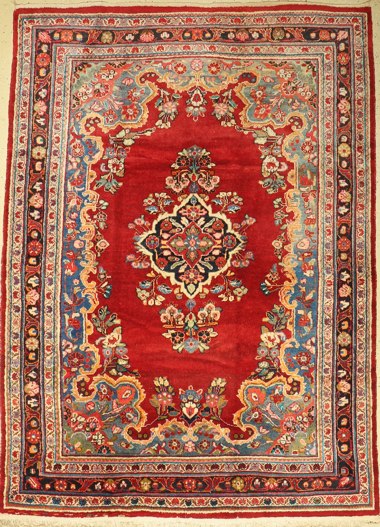 Sarogh Mahal, Persien, um 1960, Wolle auf Baumwolle, ca. 300 x 224 cm,guter Zustand