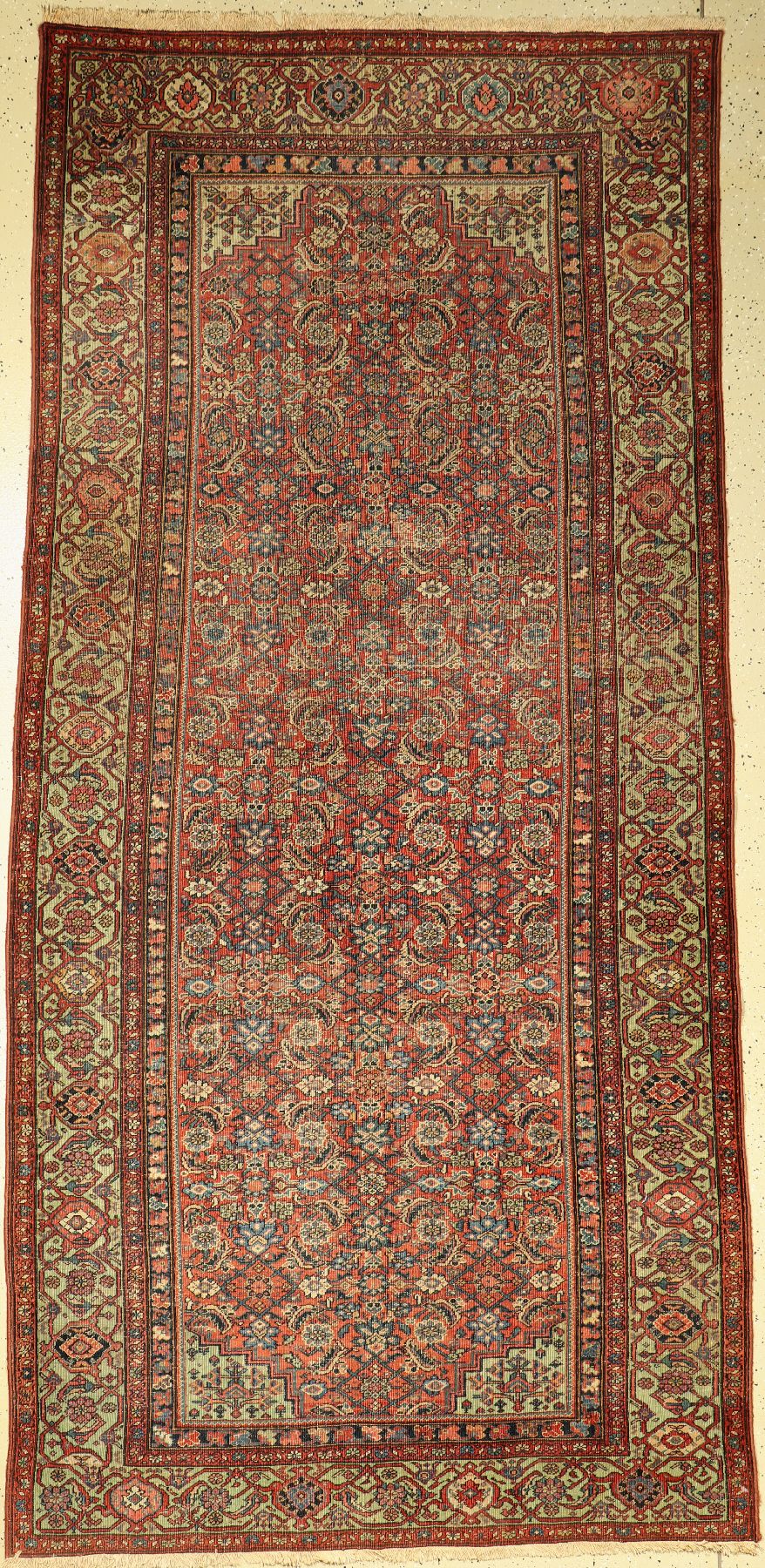 Farahan "Kelley" antik, Persien, um 1900, Wolle auf Baumwolle, ca. 300 x 150 cm, EHZ: 3-4