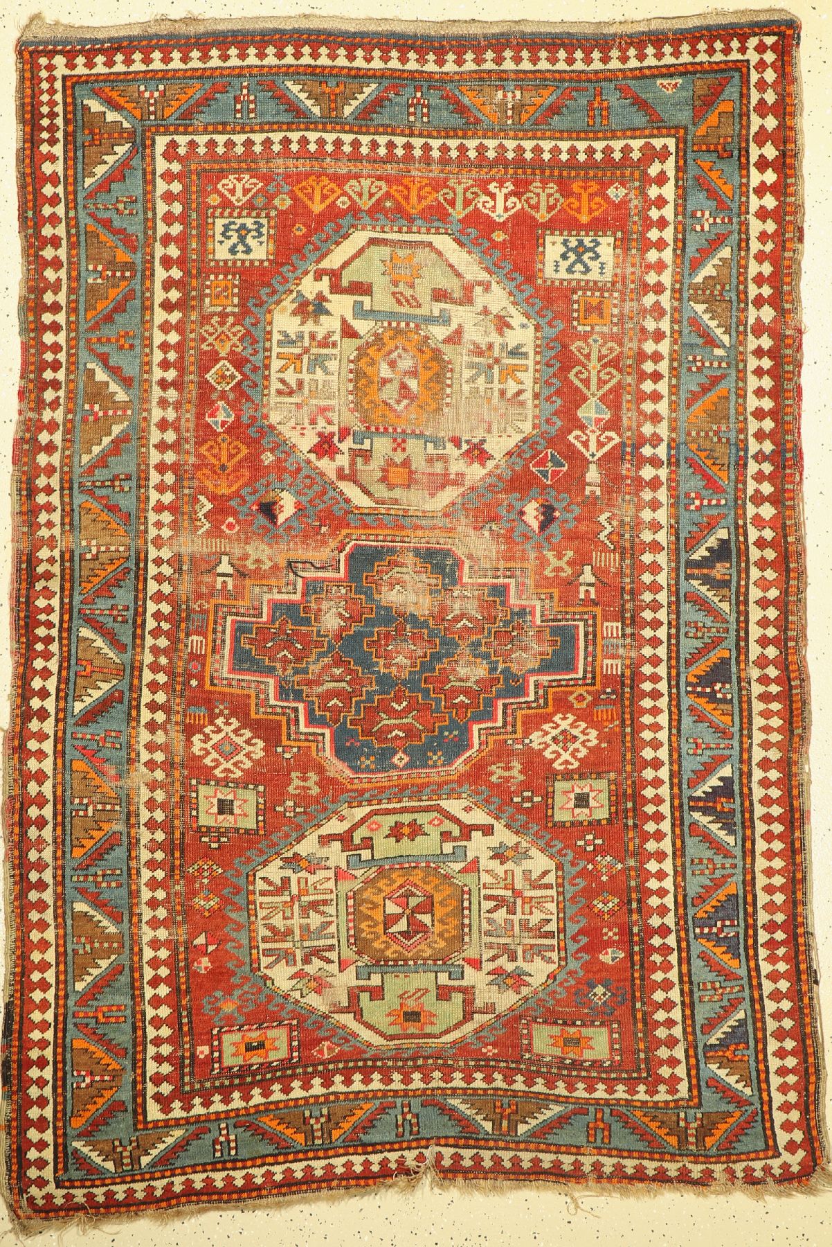 Lori Pampak antik, Kaukasus, Ende 19 Jhd, Wolle auf Wolle, ca. 210 x 144 cm, EHZ: 5