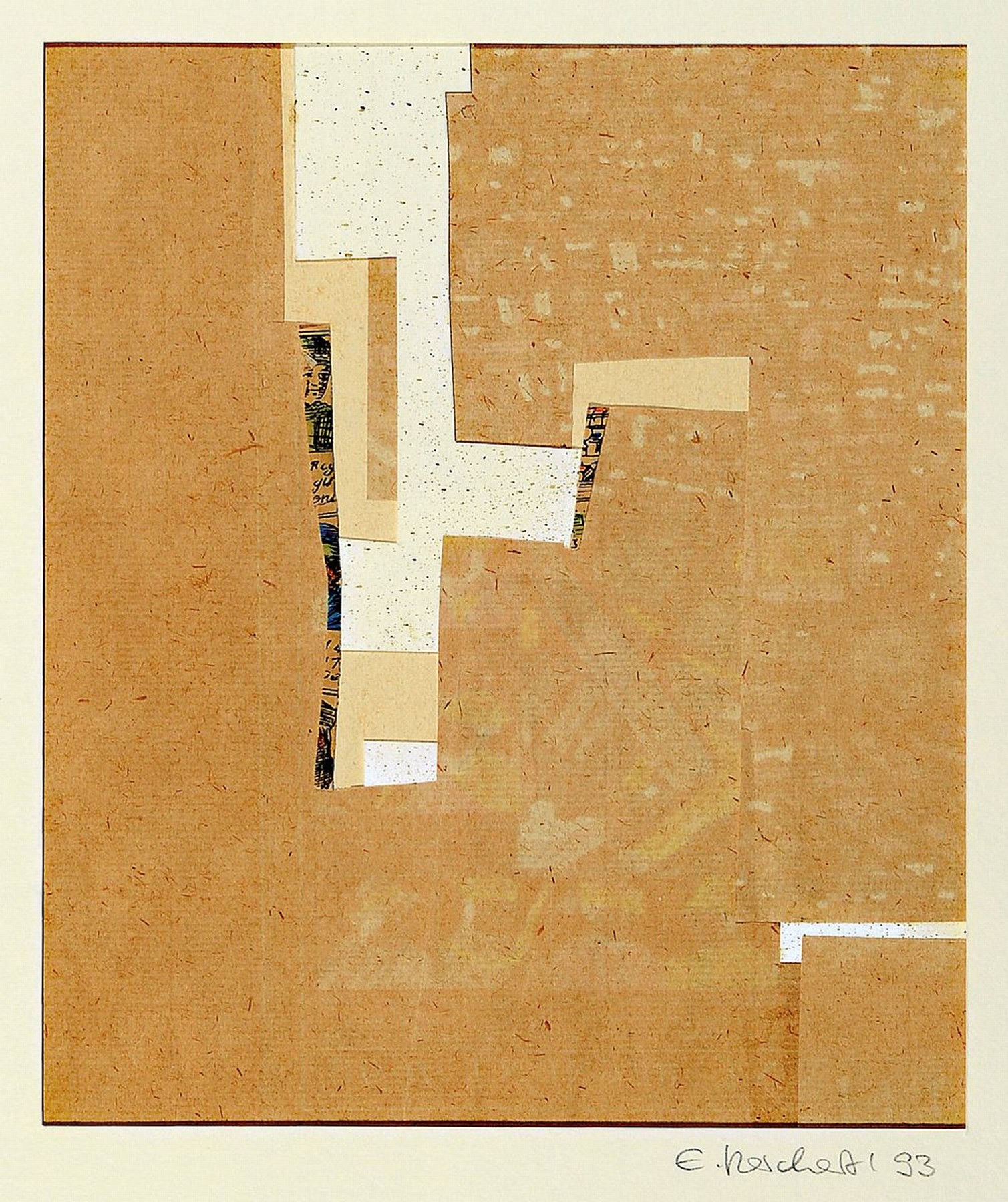Detail c: Elisabeth Reichert, 1940-1912, Konvolut aus 4 Collagen, je sign. und dat., je unter PP, je gesamt ca. 42x35 cm