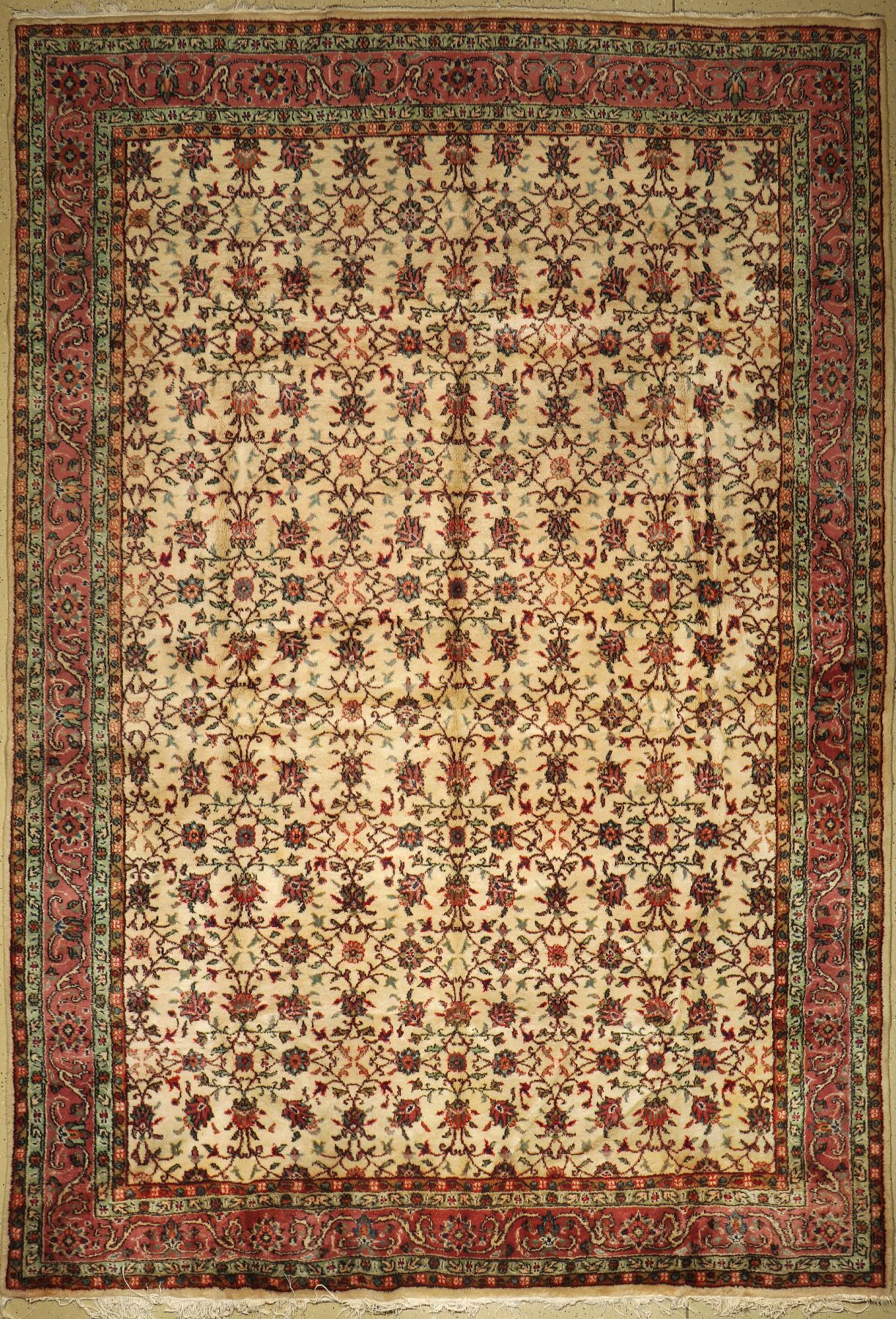 Isparta alt, Türkei, ca. 50 Jahre, Wolle auf Baumwolle,ca. 430 x 290 cm, EHZ: 2