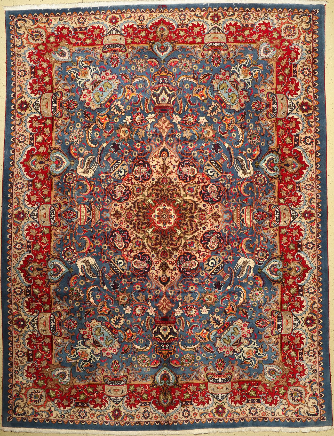 Kaschmar alt, Persien, ca. 60 Jahre, Wolle auf Baumwolle, ca. 397 x 300 cm, Leichte Gebrauchsspuren