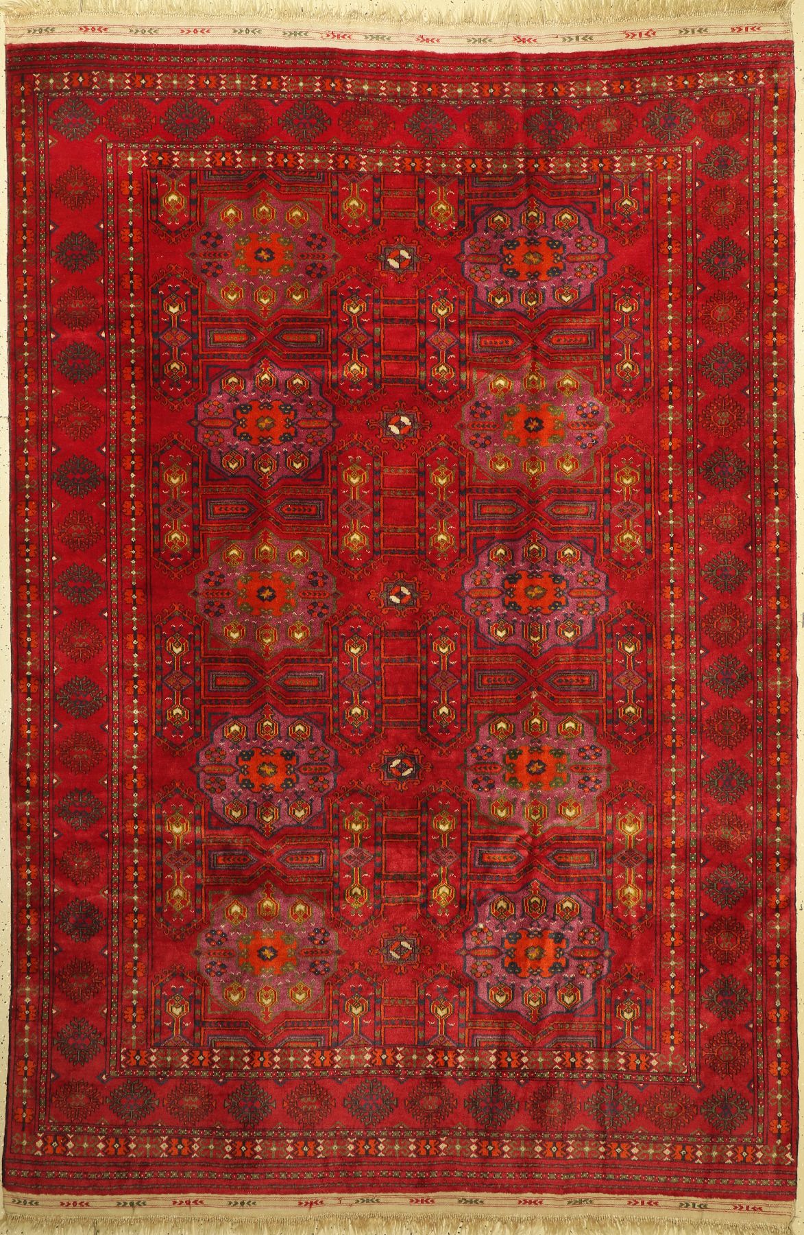 Buchara alt, Rußland, ca. 50 Jahre, Wolle auf Wolle, ca. 300 x 199 cm,guter Zustand