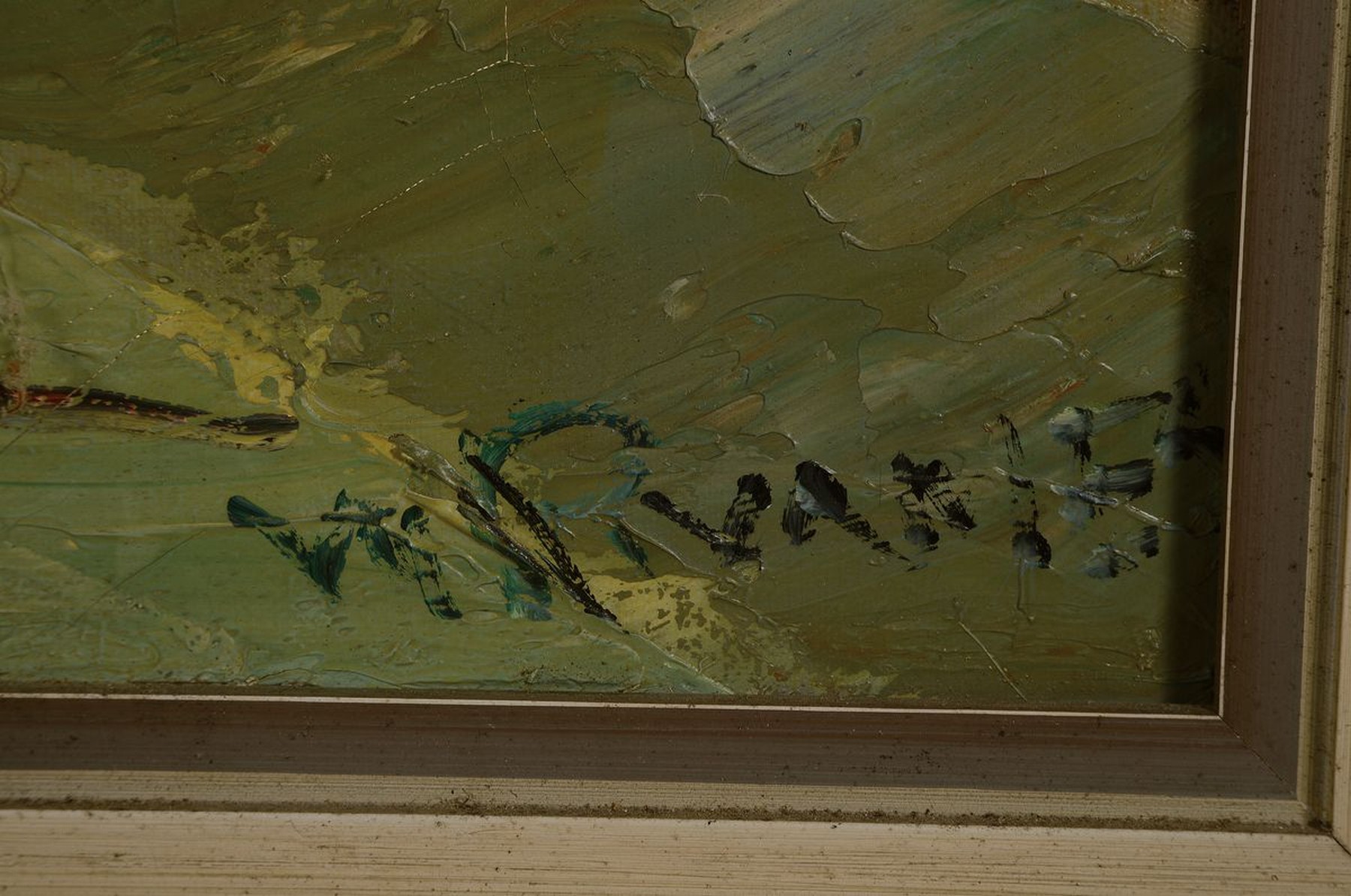 Detail a: Prof. Walter Prescher van Ed, 1916 Dresden-1988 Wiesbaden, Blick auf den Dom in Mainz, Personenstaffage, Öl/Lwd, rechts unten signiert, ca. 80x60cm, ...