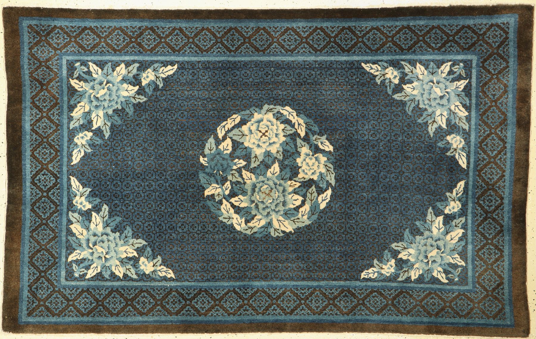 Pao Tow antik, China, um 1910, Wolle auf Baumwolle,ca. 200 x 125 cm,Sehr guter Zustand