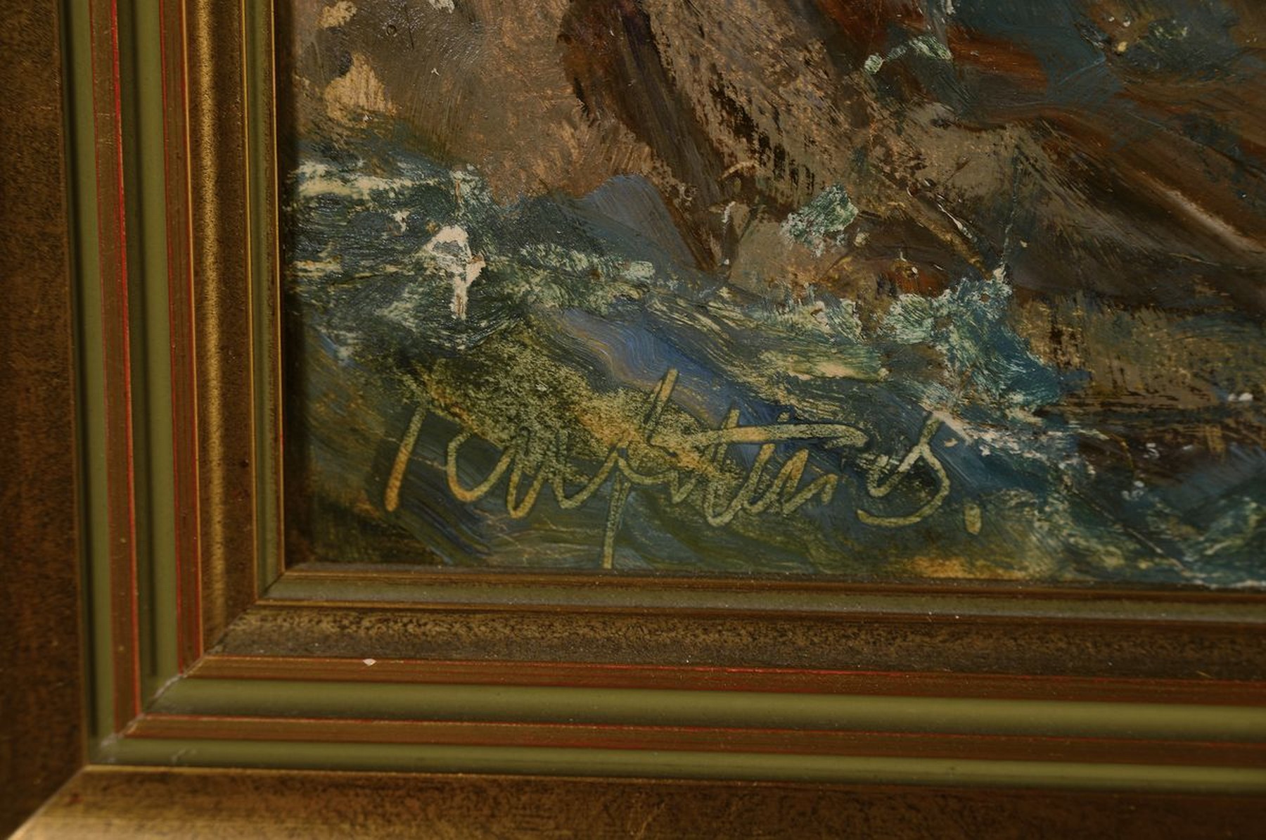 Detail a: Unbekannter Künstler, frühes 20. Jh., Preussische Dragoner, Öl/Malkarton, links unten unleserlich signiert, ca. 64x82cm, R. ca. 76x96cm