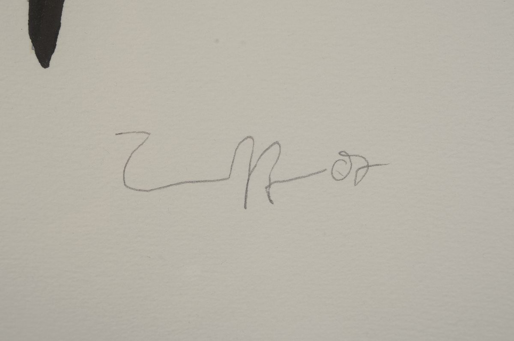 Detail a: Jörg Immendorff, 1945 - 2007, Linolschnitt, auf Bütten, handsigniert, dat.07, l. u. num., Auflage 60 Exemplare, 10/60, ca. 67 x 53 cm, unter Glas, ...