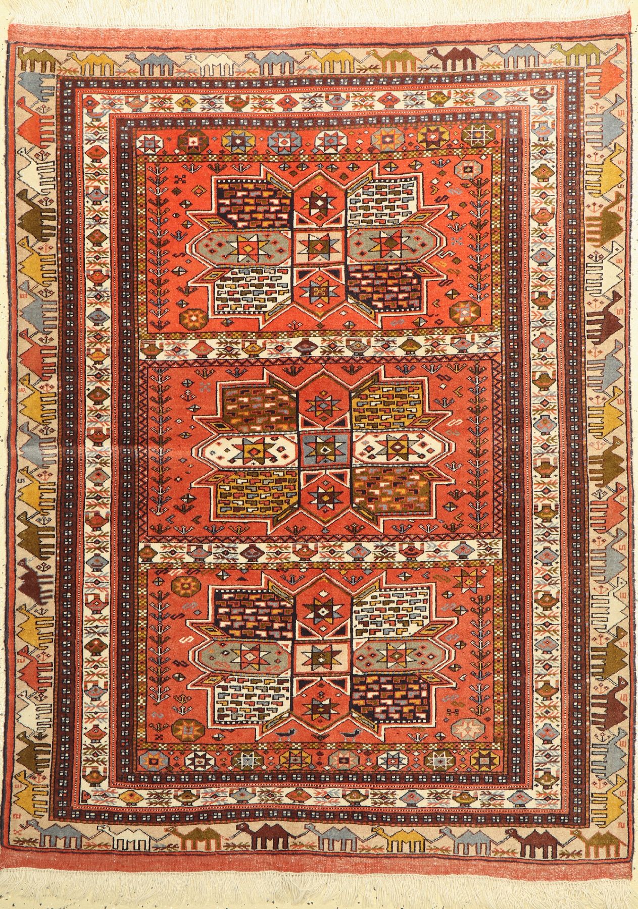 Ghochan, Persien, ca. 50 Jahre, Wolle auf Wolle, ca. 170 x 125 cm, guter Zustand