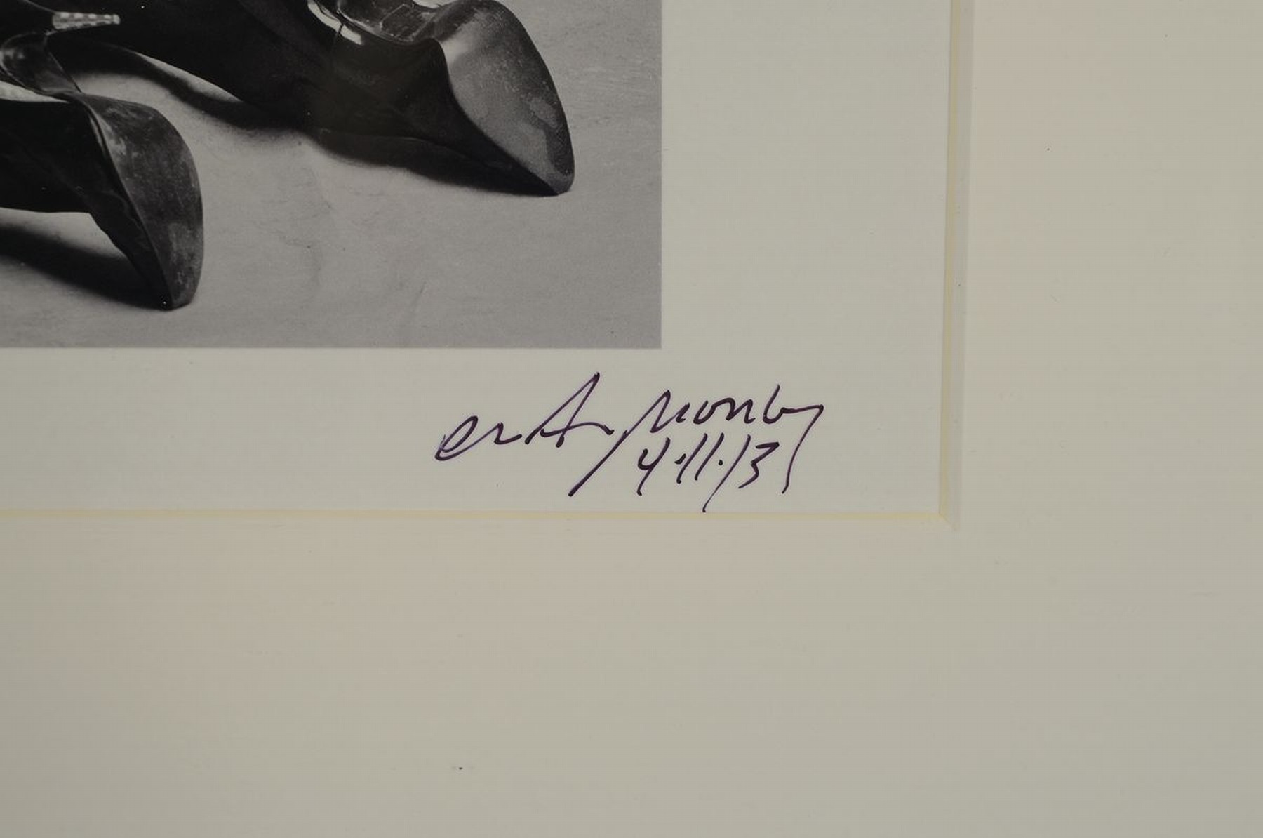 Detail a: Craig Morey, 1952 Fort Wayne/USA, Aktfotografie, handsigniert, dat., rückseitig mit Zertifikat, dieses nochmals signiert, unter Glas, PP., Rahmen ...