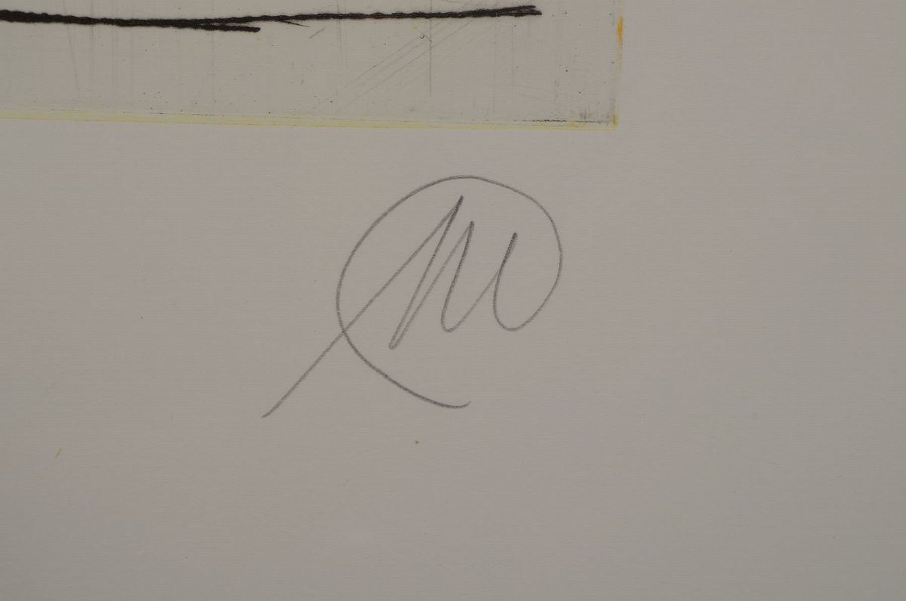 Detail a: Markus Lüpertz, geb. 1941, Farbradierung auf dickem Büttenkarton, handsigniert, num. 20/20, aus 1993, Blattgr. 90 x 68 cm, Rahmen ca. 95 x 73 cm