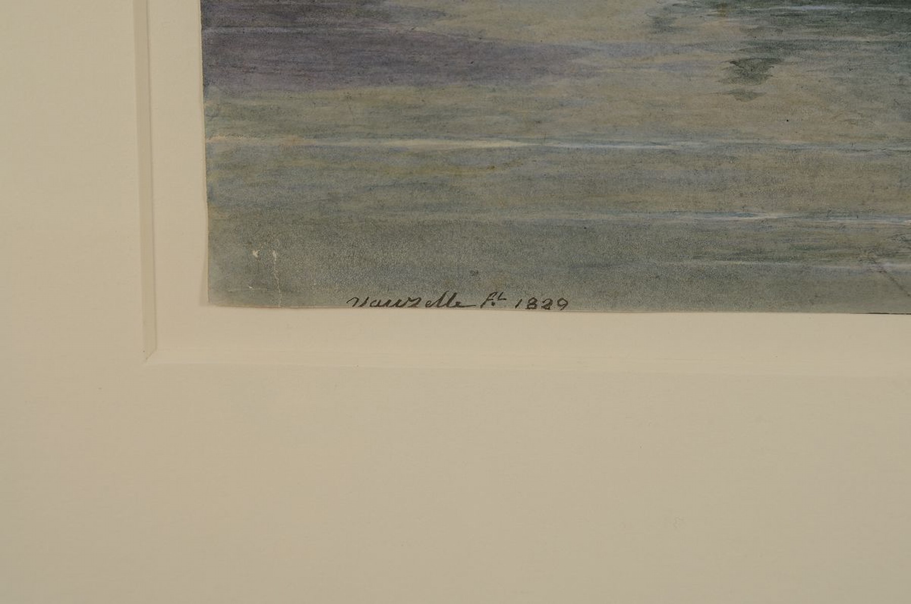 Detail a: Jean-Lubin Vauzelle, 1776 - 1834, "Venedig, Canale grande" Aquarell, li. unten handsigniert und dat. 1829, 23.5 x 38 cm, unter Glas, Rahmen ...