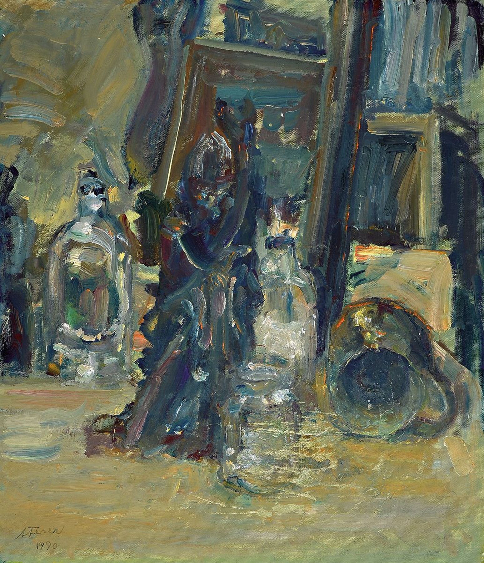 Albert Feser, 1901 - 1993 Hamburg, Studium an der Landeskunstschule Hamburg, seit 1949 schloss er sich mit den Malern Fritz Düsiong, Aldolf Wriggs ...