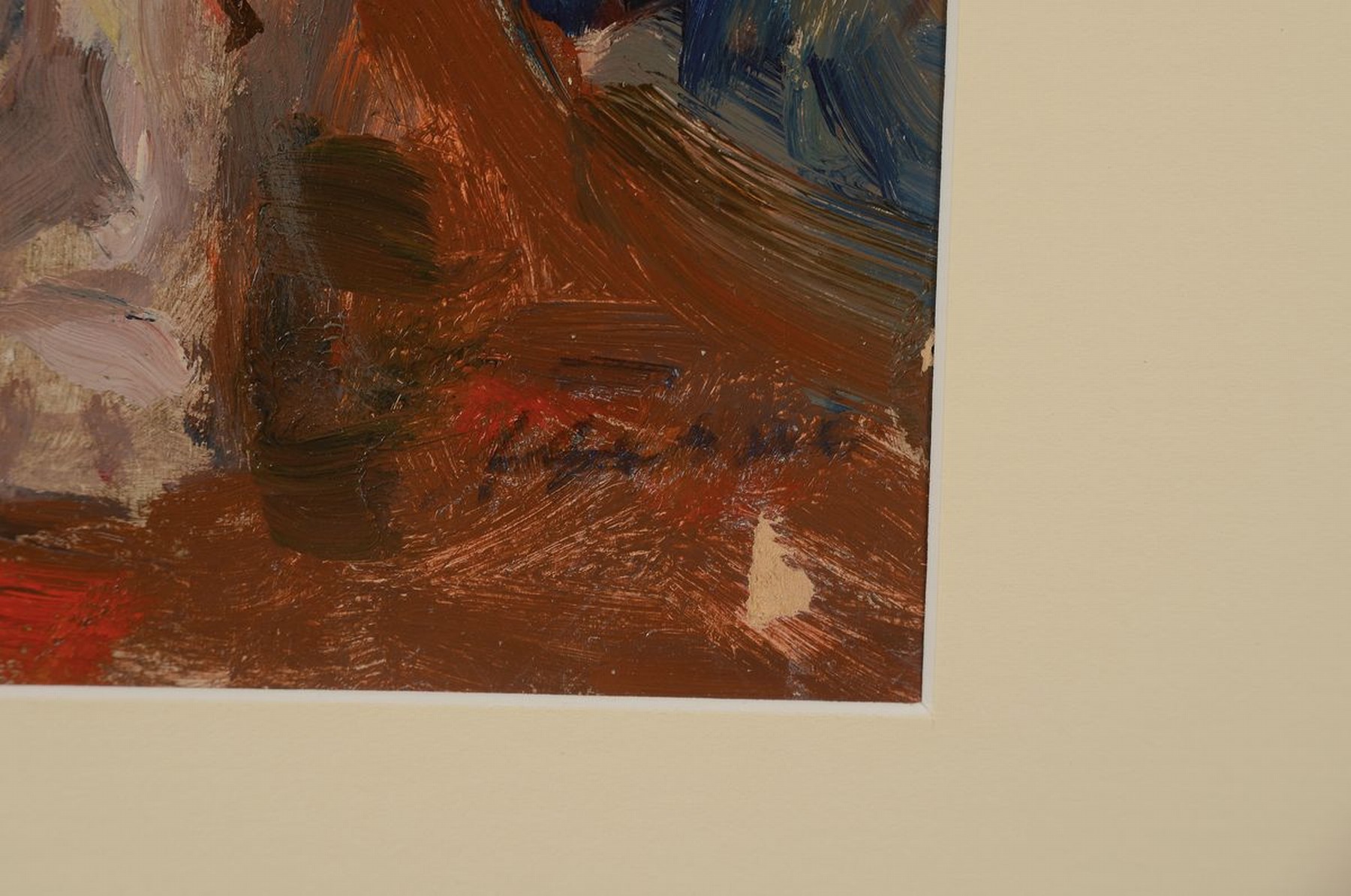 Detail a: Albert Feser, 1901 - 1993 Hamburg, Studium an der Landeskunstschule Hamburg, seit 1949 schloss er sich mit den Malern Fritz Düsiong, Aldolf Wriggs ...