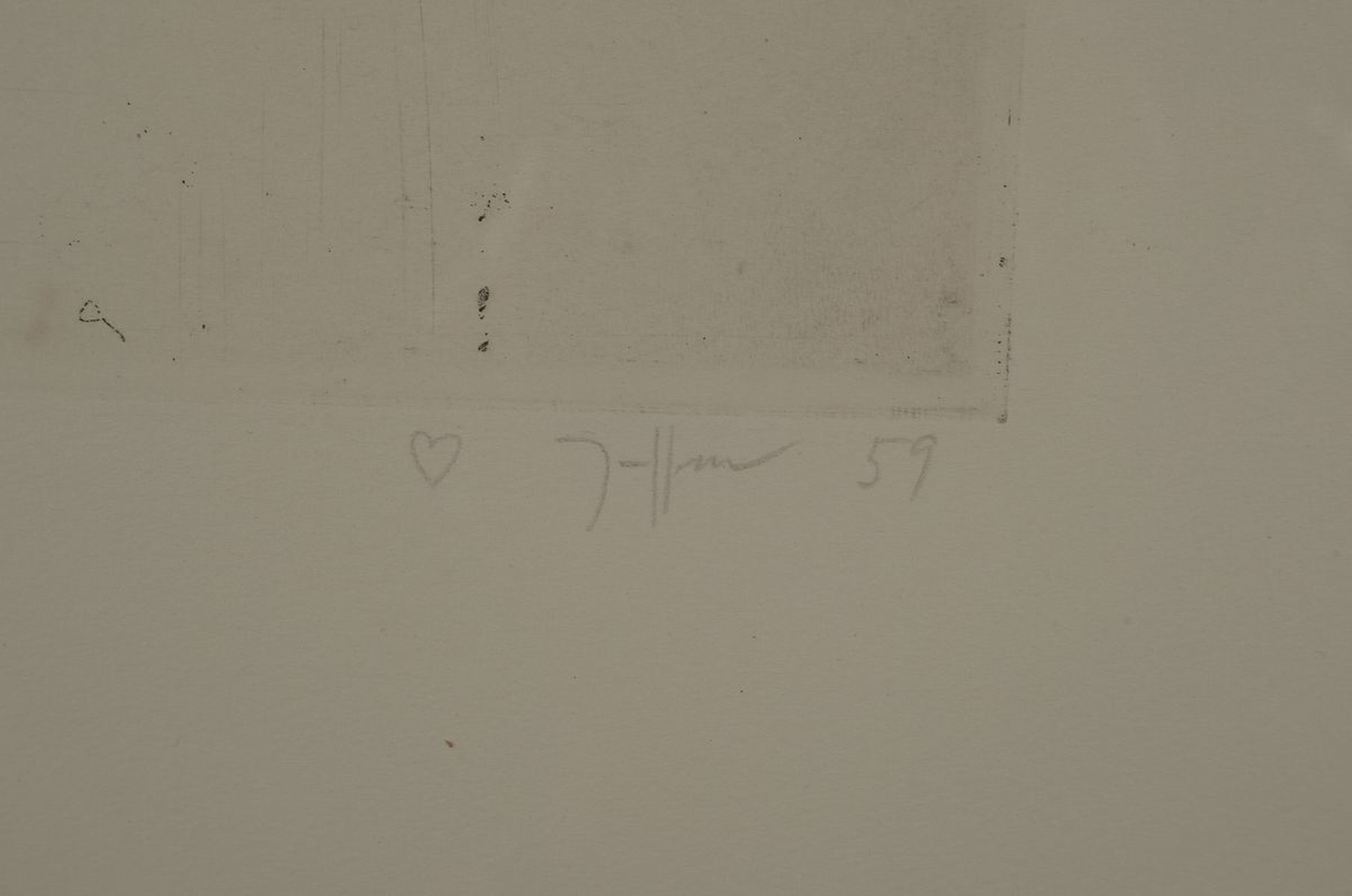 Detail a: Horst Janssen, 1929 - 1995, Radierung auf Büttenkarton, handsigniert und dat. (19)59, Blatt 7 aus der seltenen 12-tlg Nana-Mappe aus dem Jahre 1959, ...