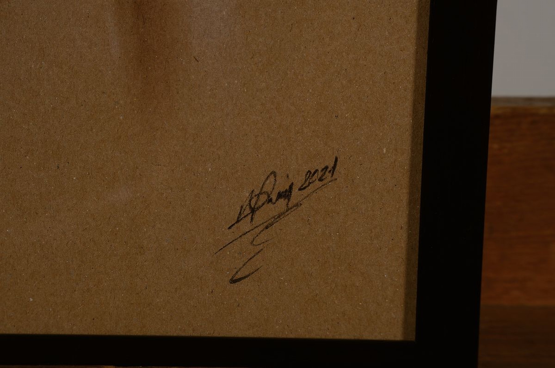 Detail a: Denis Prenzel, geb. 1971, Pastellzeichnungen, auf dickem Papier, handsigniert, Frauenakt, datiert 2021, Blattgr. 30 x 40 cm, Denis Prenzel wurde 1971 ...