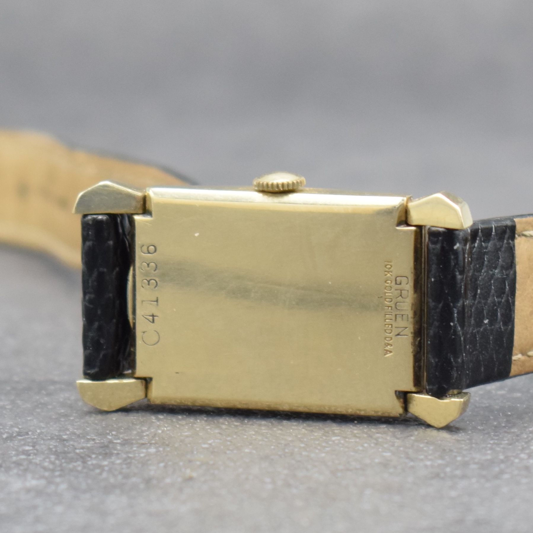 Detail m: Konvolut: 3 GRUEN Armbanduhren, alle Handaufzug, Ende 1940er Jahre, alle GG- Filled-Geh., 1 x Very Thin Precision Herrenarmbanduhr, Zifferbl. ...