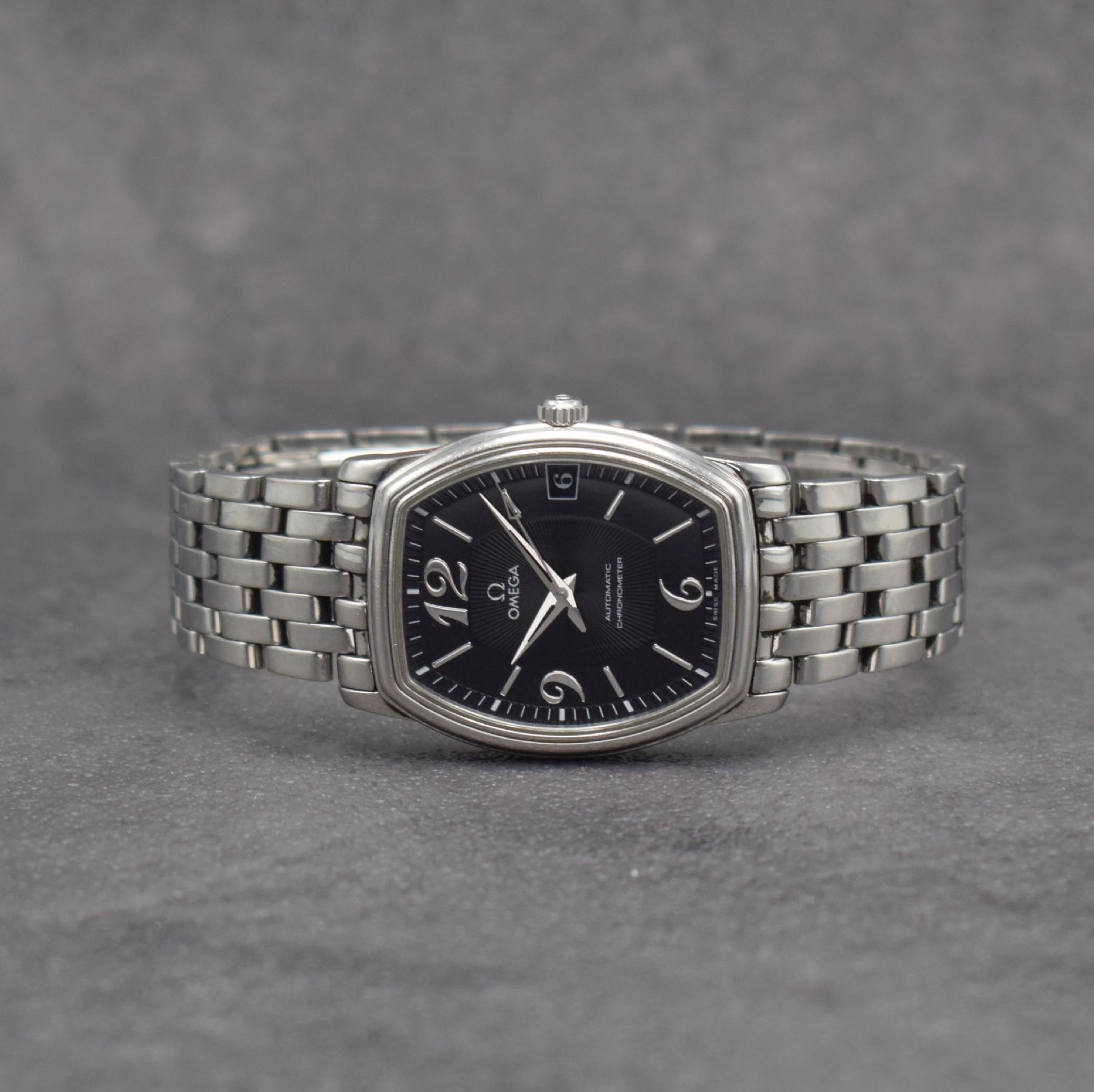 OMEGA Chronometer Armbanduhr Ref. 168 1220/ 368 1220, Schweiz um 2000, Automatik, 3- teil. Edelstahlgehäuse, Boden & Glasrand aufgedr., orig. ...
