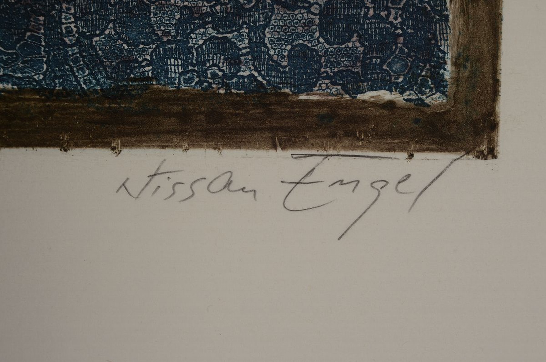 Detail a: Nissan Engel, geb. 1931, "Ballade", Radierung auf Büttenpapier, sign., bezeichnet E.A., Platte ca, 68x52 cm, gesamt ca. 80x60 cm