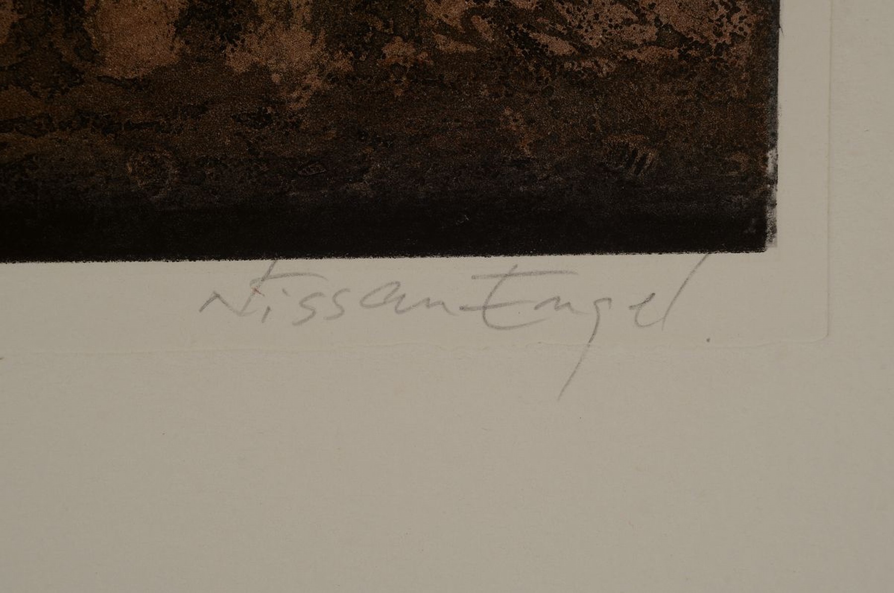 Detail a: Nissan Engel, geb. 1931, "Fugue", Radierung auf Büttenpapier, sign., bezeichnet E.A., Platte ca. 55x40 cm, gesamt ca. 78x59 cm